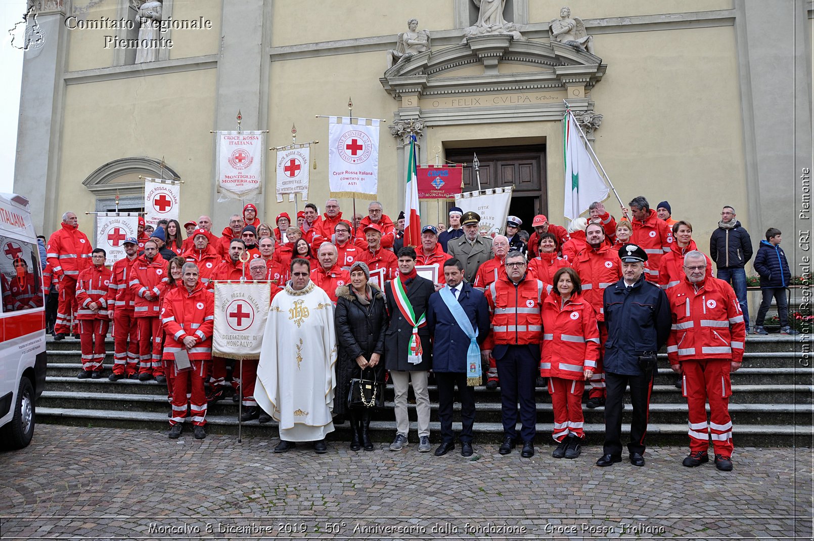 Moncalvo 8 Dicembre 2019 - 50 Anniversario dalla fondazione - Croce Rossa Italiana