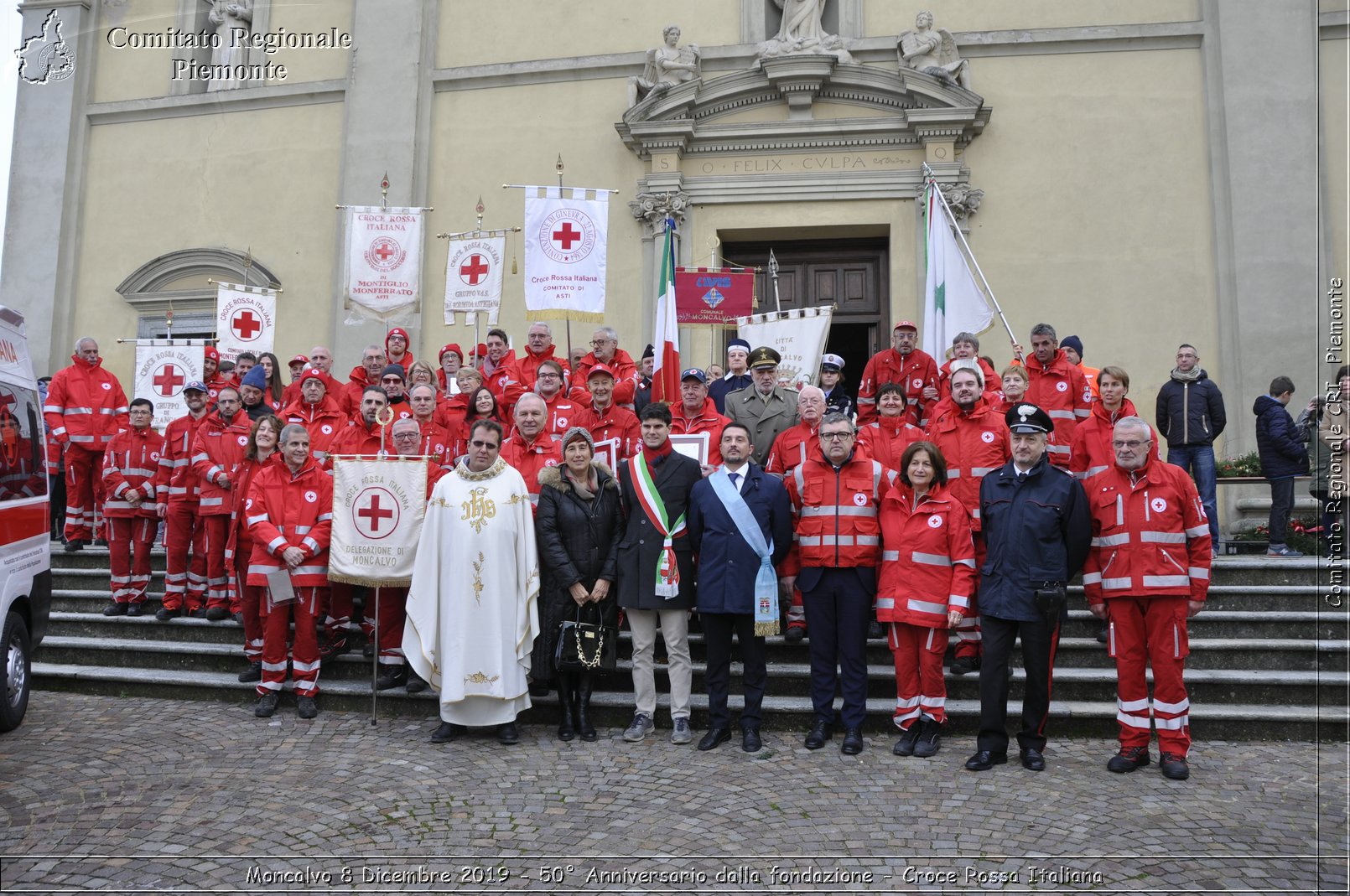 Moncalvo 8 Dicembre 2019 - 50 Anniversario dalla fondazione - Croce Rossa Italiana