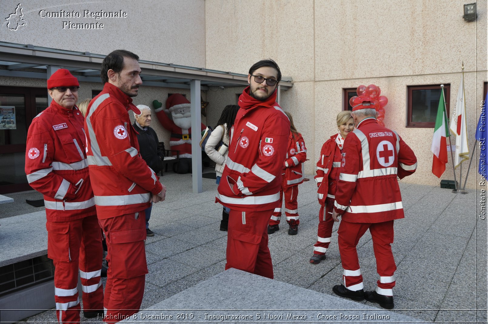 Nichelino 8 Dicembre 2019 - Inaugurazione 5 Nuovi Mezzi - Croce Rossa Italiana