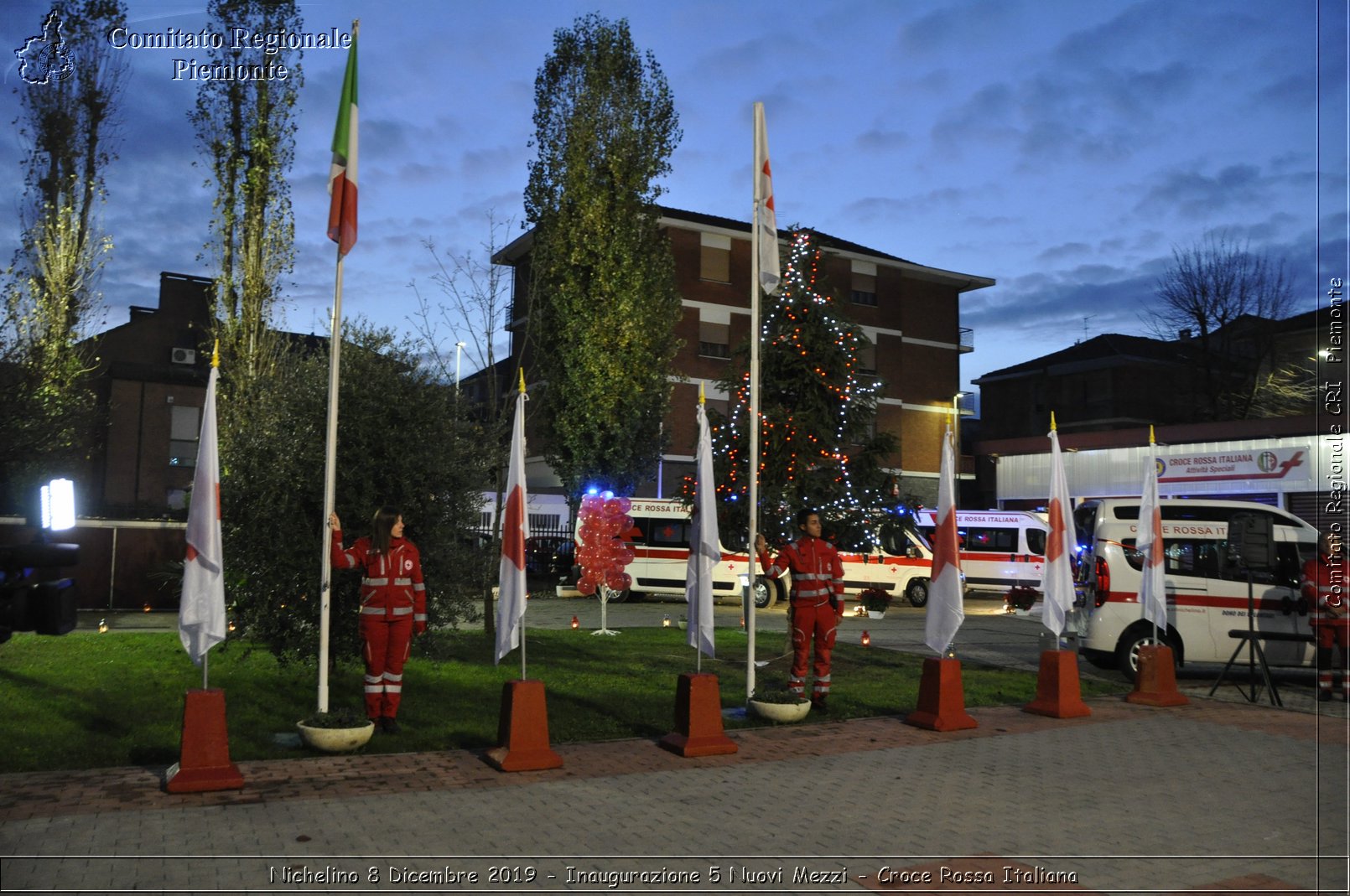 Nichelino 8 Dicembre 2019 - Inaugurazione 5 Nuovi Mezzi - Croce Rossa Italiana