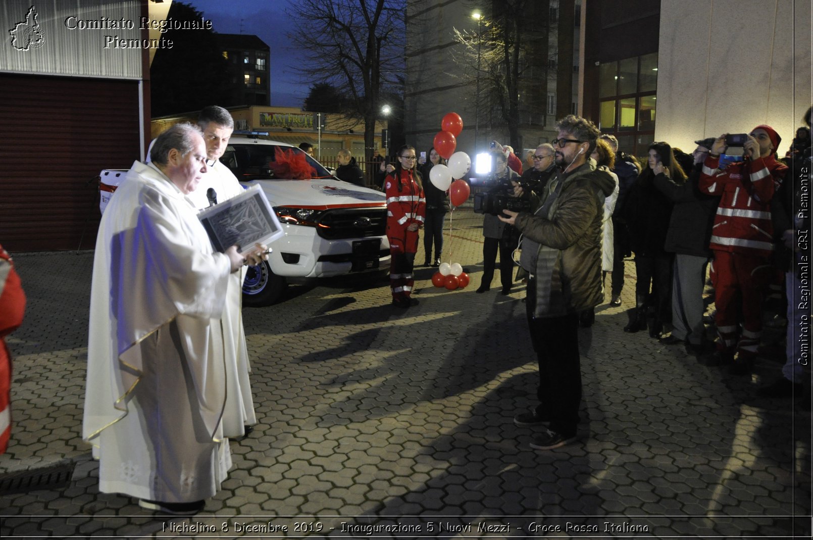 Nichelino 8 Dicembre 2019 - Inaugurazione 5 Nuovi Mezzi - Croce Rossa Italiana