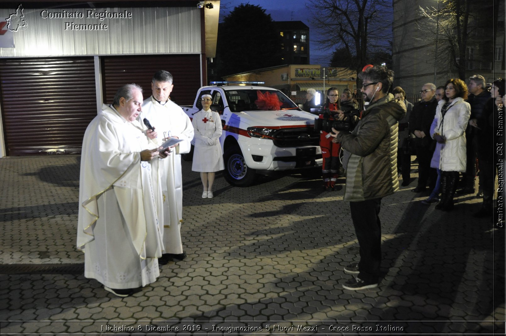 Nichelino 8 Dicembre 2019 - Inaugurazione 5 Nuovi Mezzi - Croce Rossa Italiana