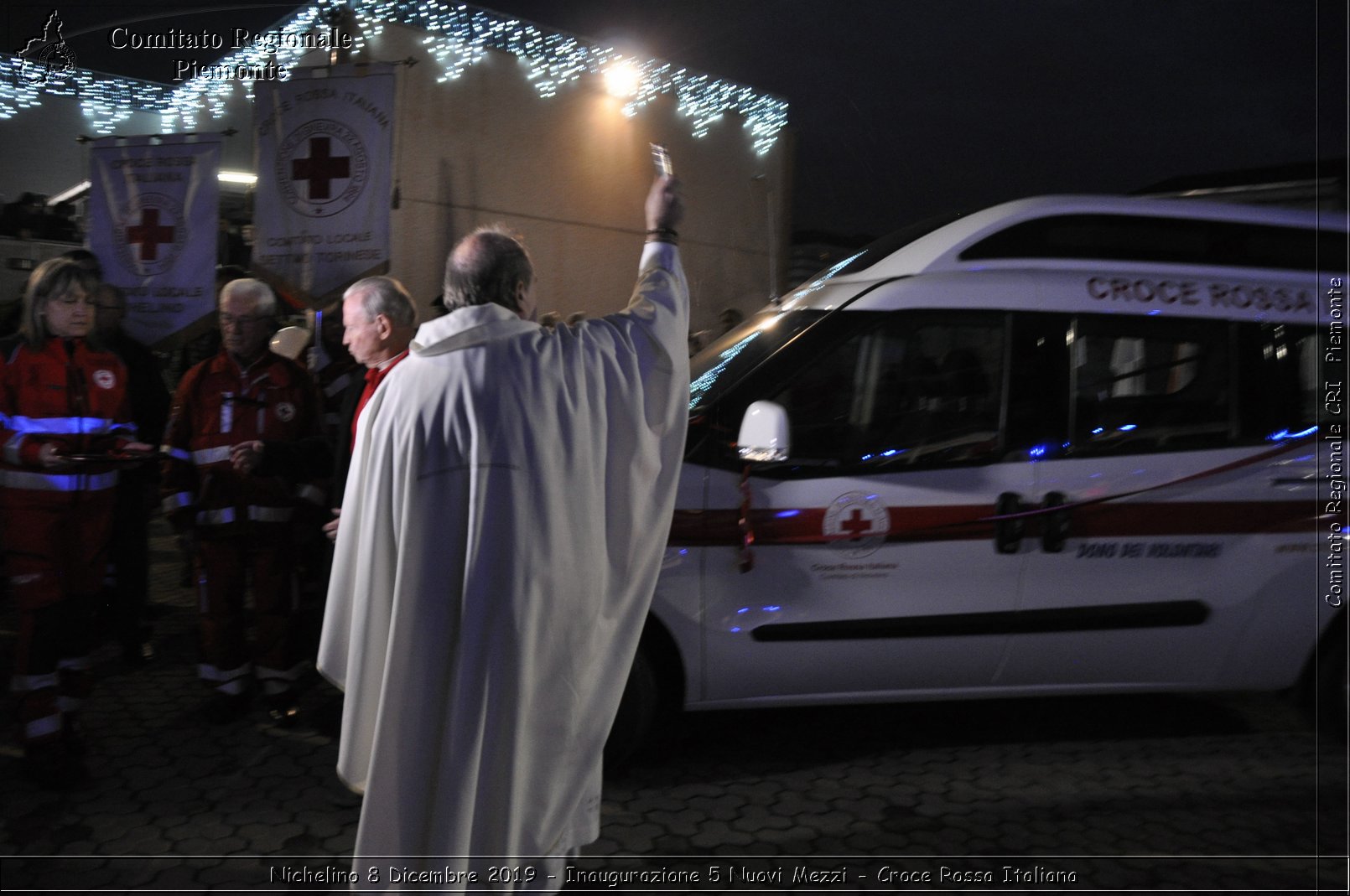 Nichelino 8 Dicembre 2019 - Inaugurazione 5 Nuovi Mezzi - Croce Rossa Italiana