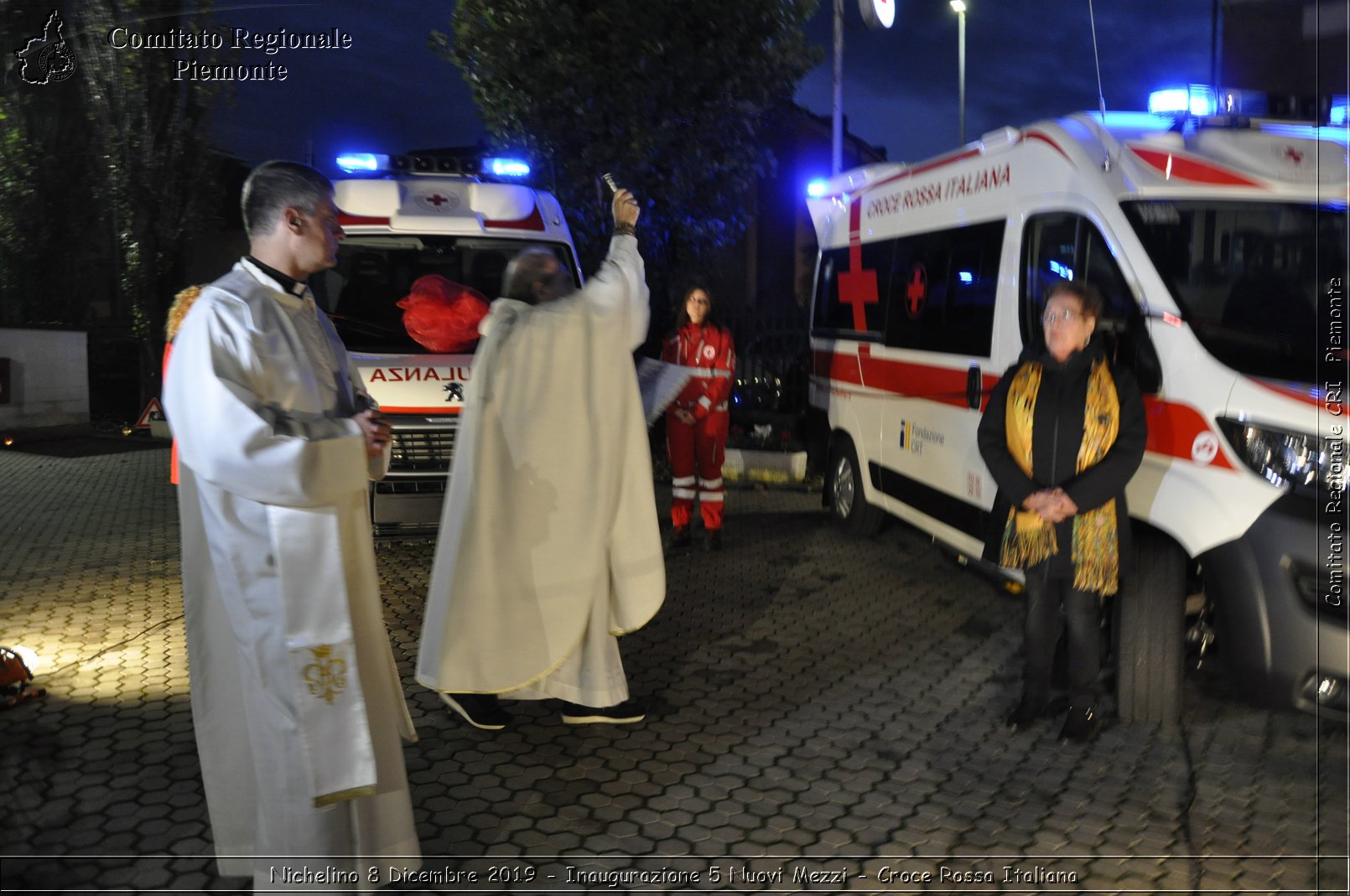 Nichelino 8 Dicembre 2019 - Inaugurazione 5 Nuovi Mezzi - Croce Rossa Italiana