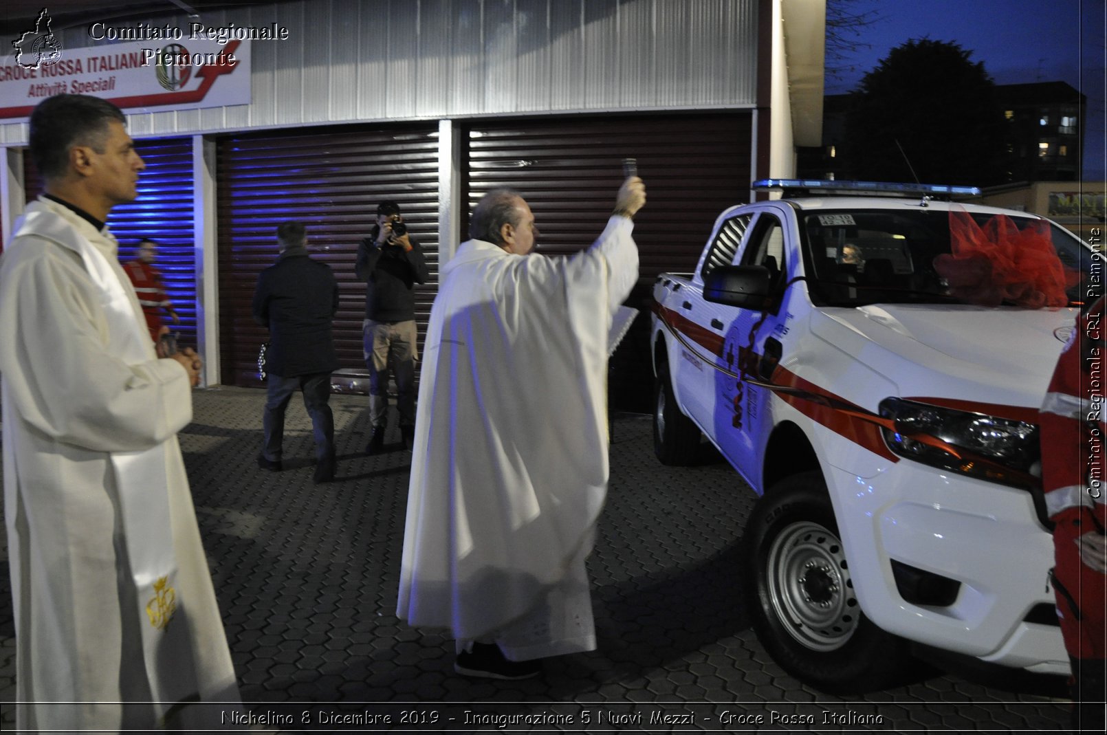 Nichelino 8 Dicembre 2019 - Inaugurazione 5 Nuovi Mezzi - Croce Rossa Italiana