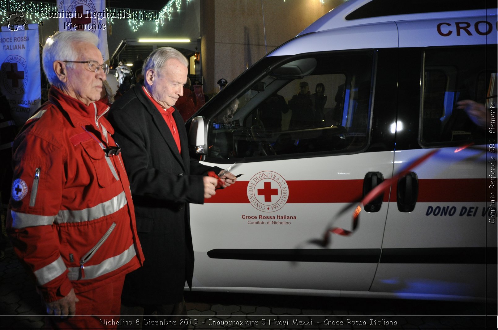 Nichelino 8 Dicembre 2019 - Inaugurazione 5 Nuovi Mezzi - Croce Rossa Italiana