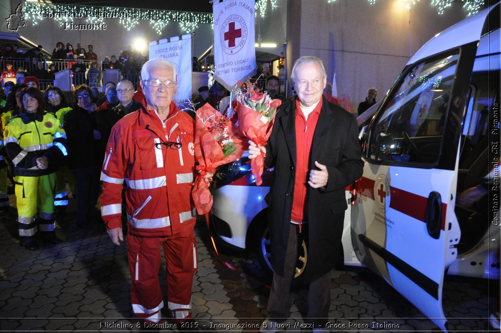 Nichelino 8 Dicembre 2019 - Inaugurazione 5 Nuovi Mezzi - Croce Rossa Italiana