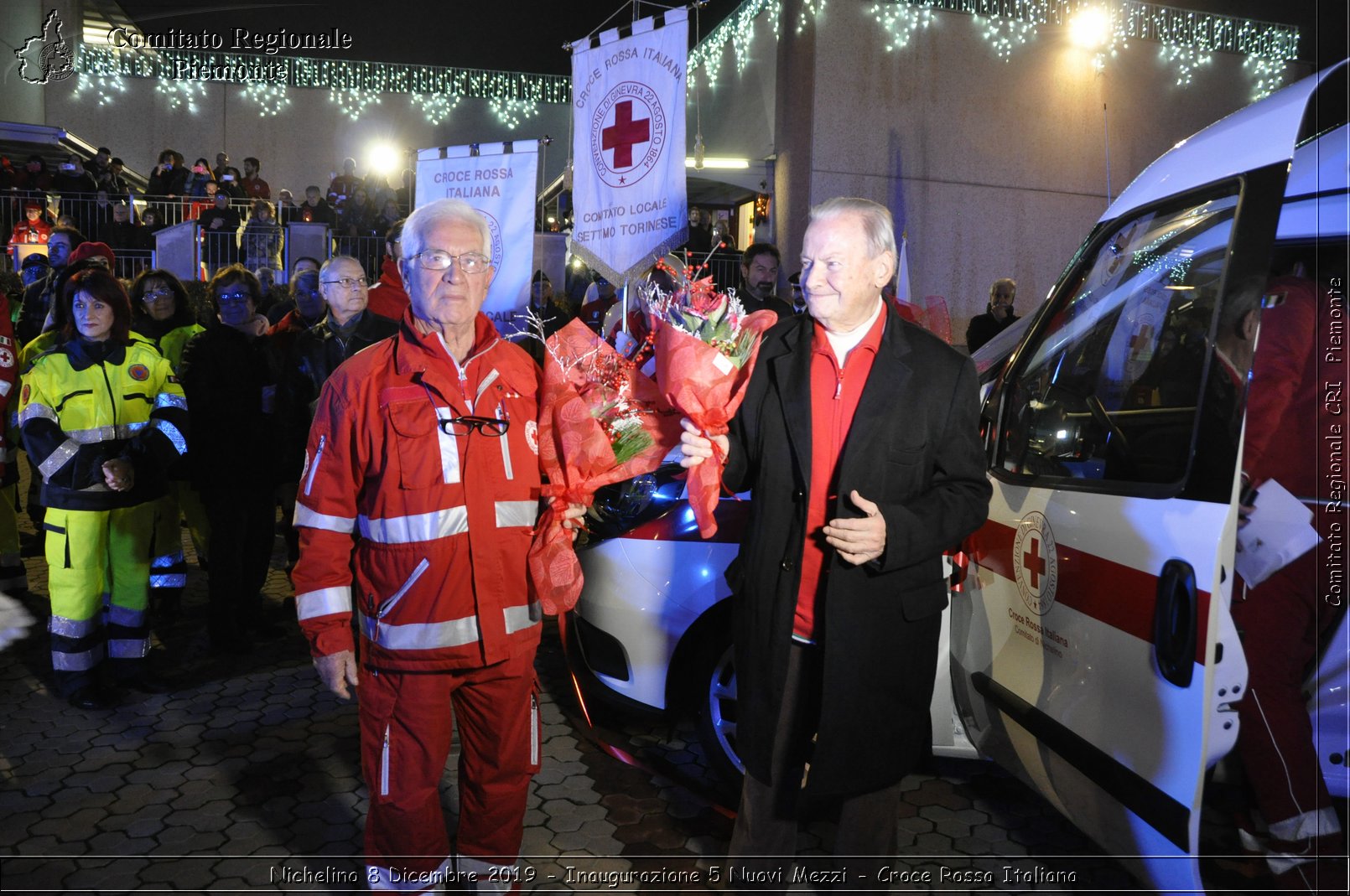 Nichelino 8 Dicembre 2019 - Inaugurazione 5 Nuovi Mezzi - Croce Rossa Italiana