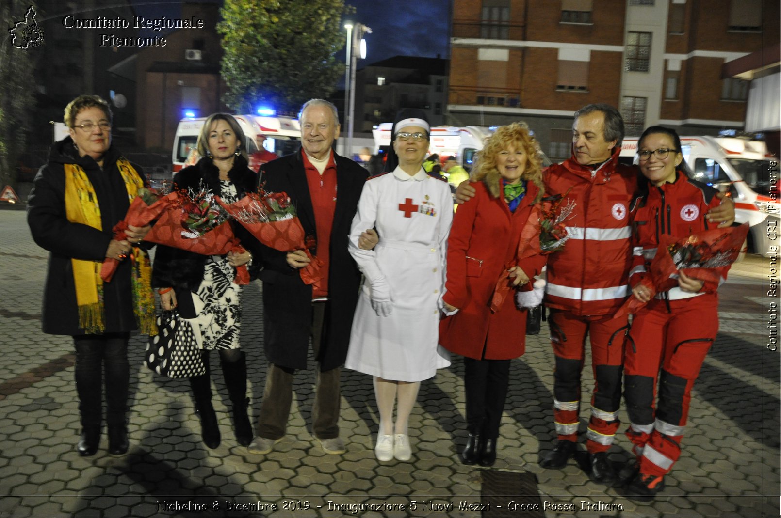 Nichelino 8 Dicembre 2019 - Inaugurazione 5 Nuovi Mezzi - Croce Rossa Italiana