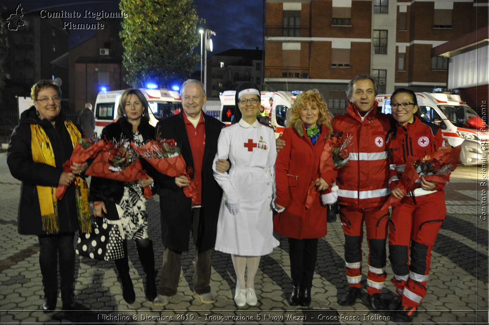 Nichelino 8 Dicembre 2019 - Inaugurazione 5 Nuovi Mezzi - Croce Rossa Italiana