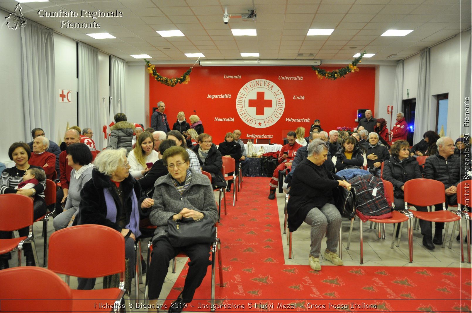 Nichelino 8 Dicembre 2019 - Inaugurazione 5 Nuovi Mezzi - Croce Rossa Italiana