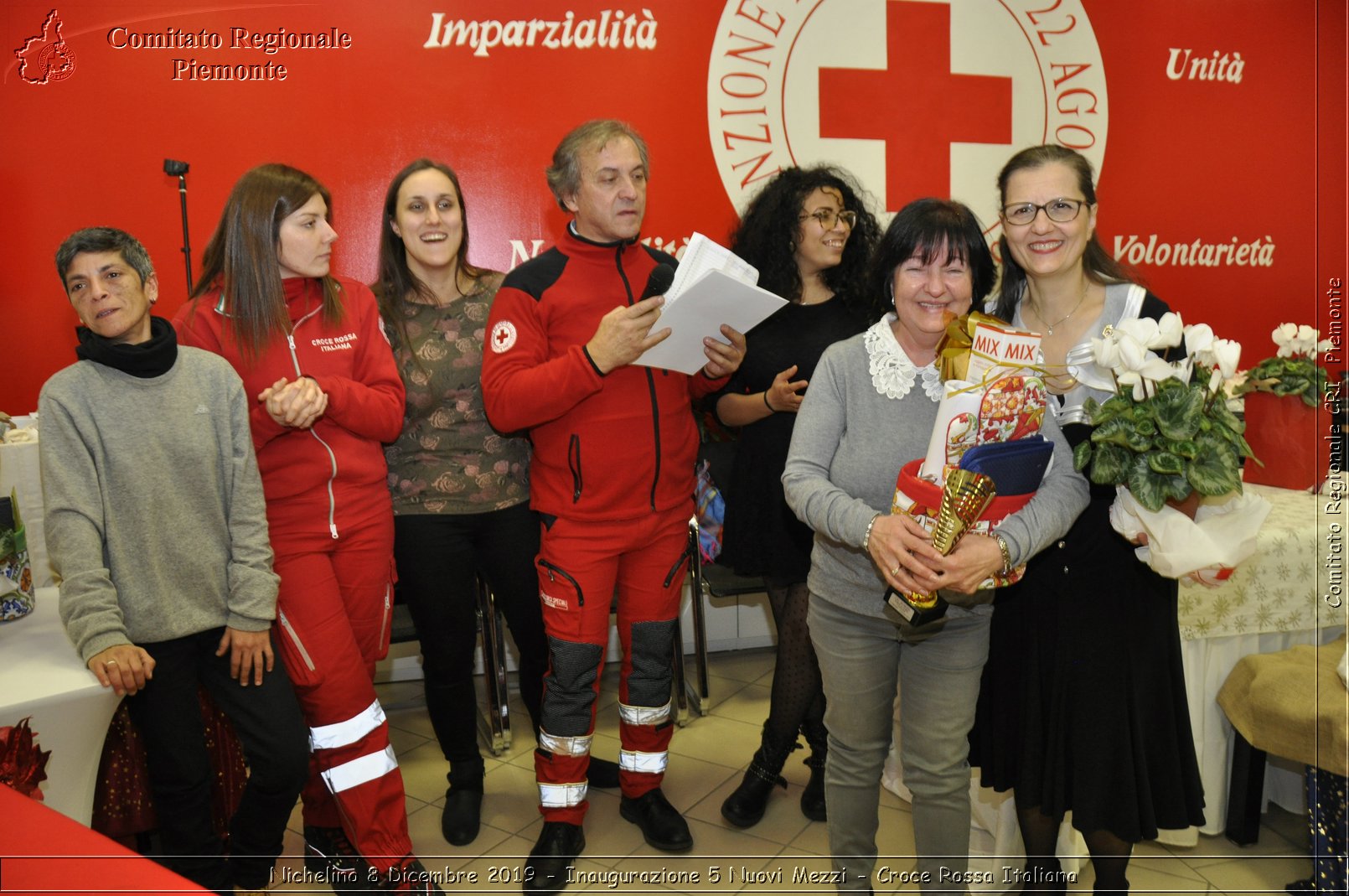 Nichelino 8 Dicembre 2019 - Inaugurazione 5 Nuovi Mezzi - Croce Rossa Italiana