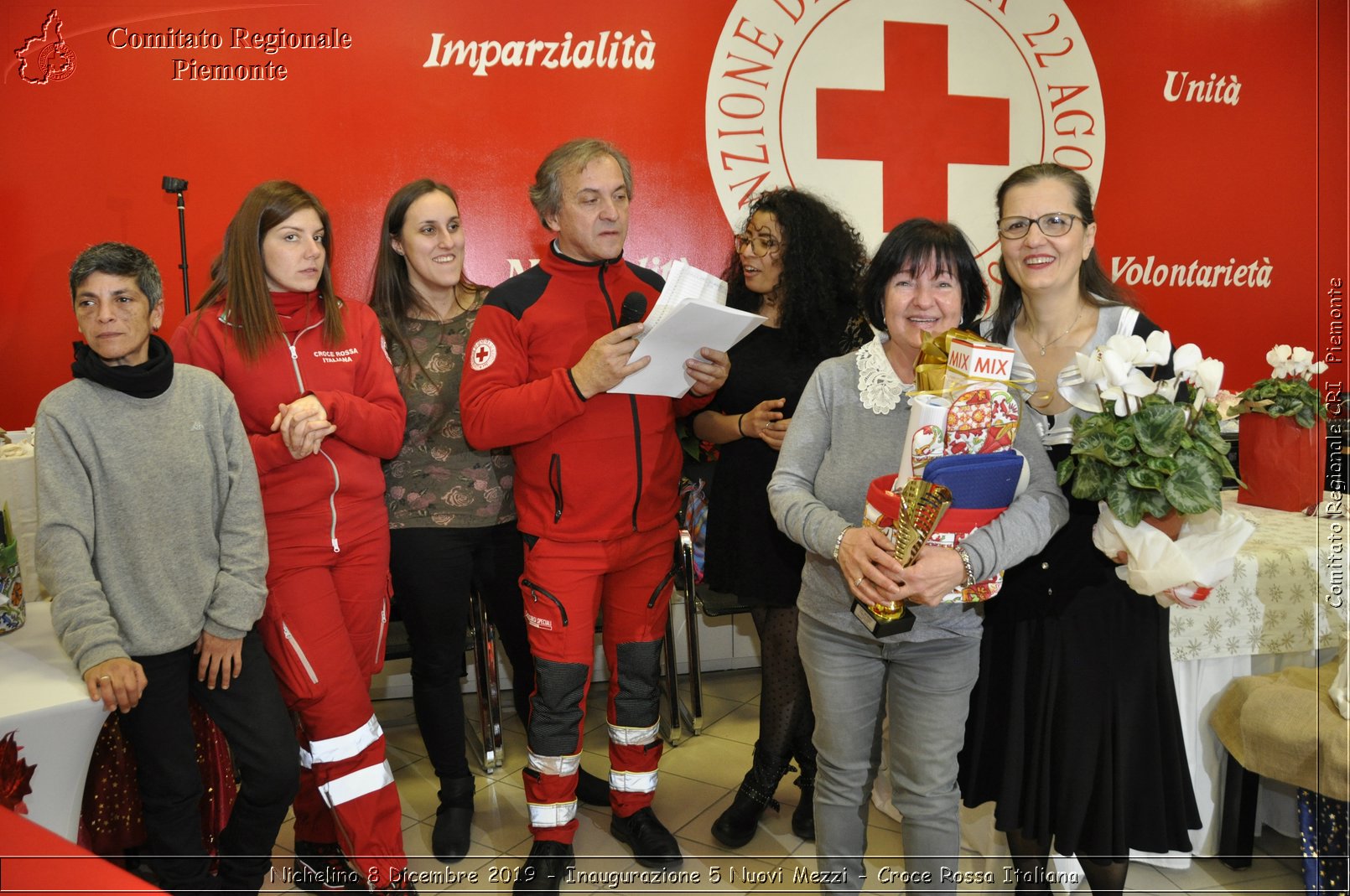 Nichelino 8 Dicembre 2019 - Inaugurazione 5 Nuovi Mezzi - Croce Rossa Italiana