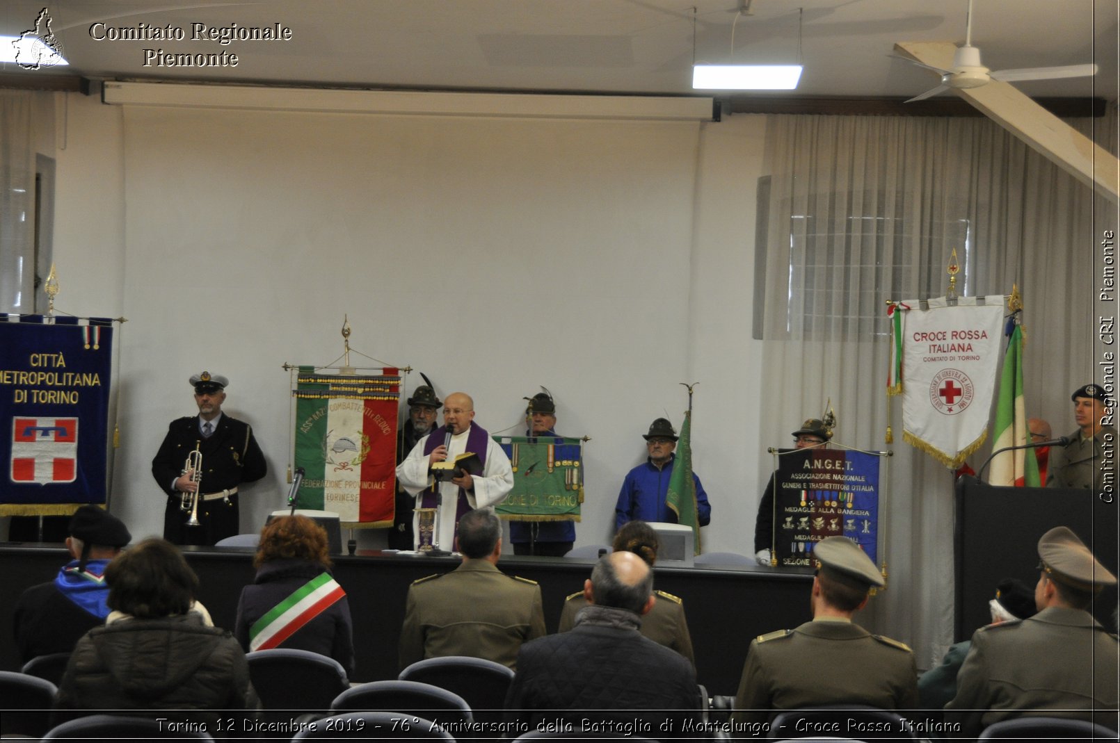 Torino 12 Dicembre 2019 - 76 Anniversario della Battaglia di Montelungo - Croce Rossa Italiana