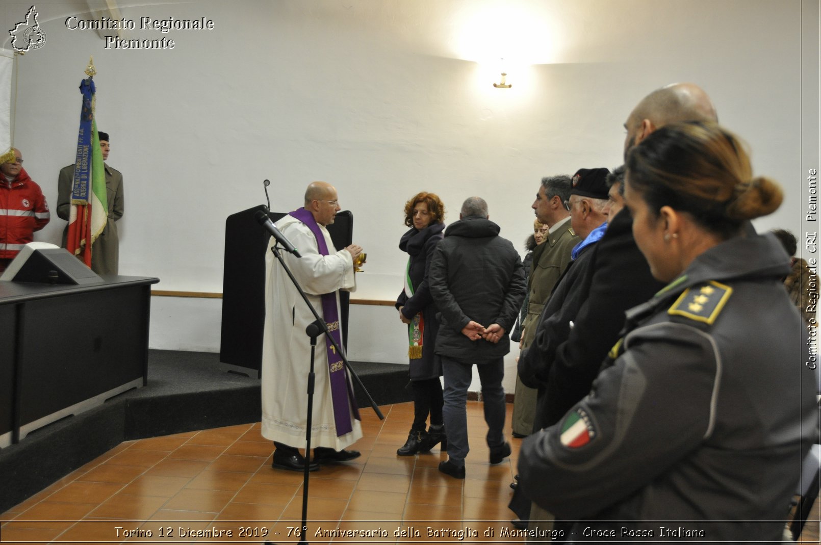 Torino 12 Dicembre 2019 - 76 Anniversario della Battaglia di Montelungo - Croce Rossa Italiana