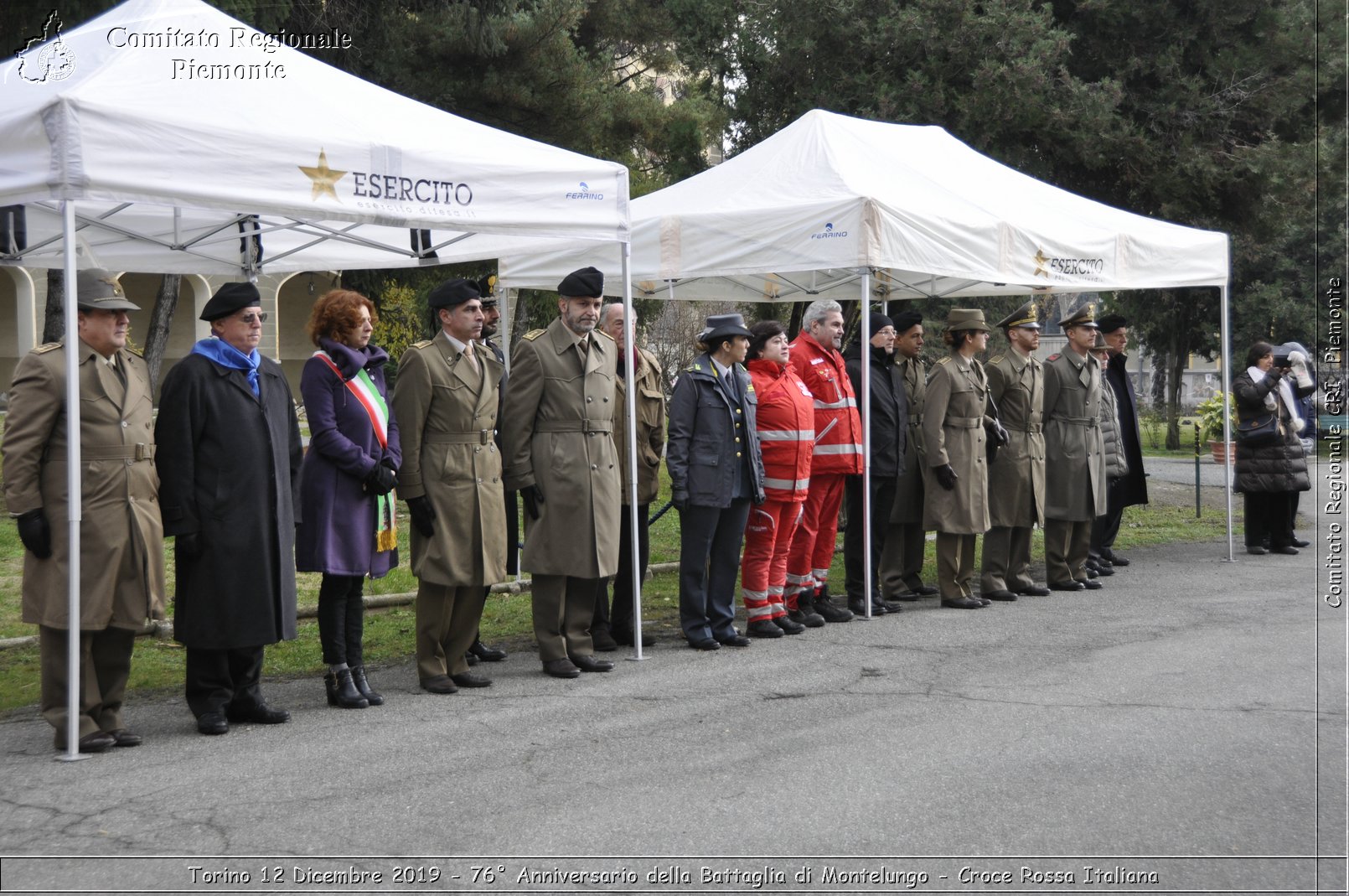 Torino 12 Dicembre 2019 - 76 Anniversario della Battaglia di Montelungo - Croce Rossa Italiana