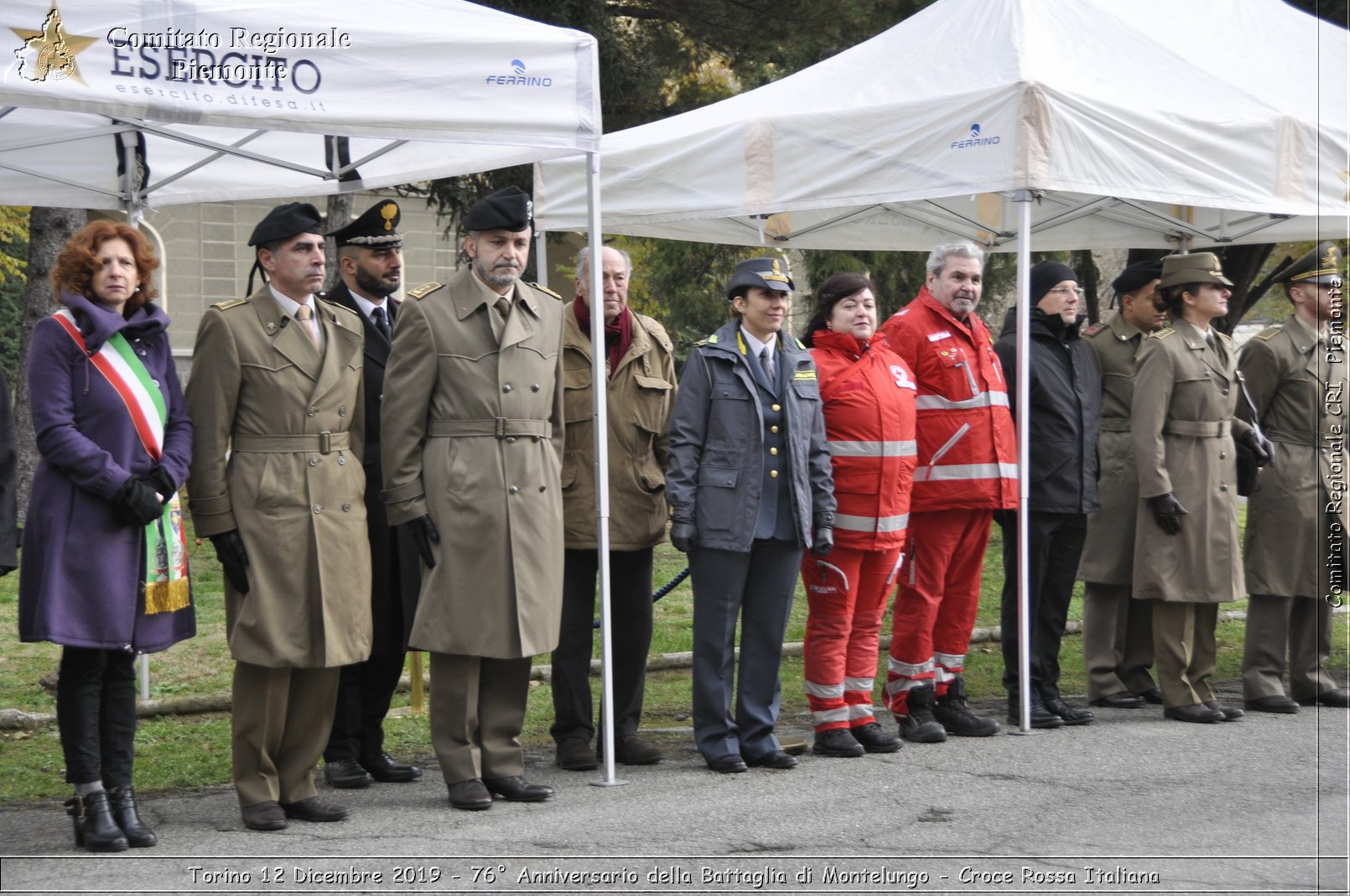 Torino 12 Dicembre 2019 - 76 Anniversario della Battaglia di Montelungo - Croce Rossa Italiana