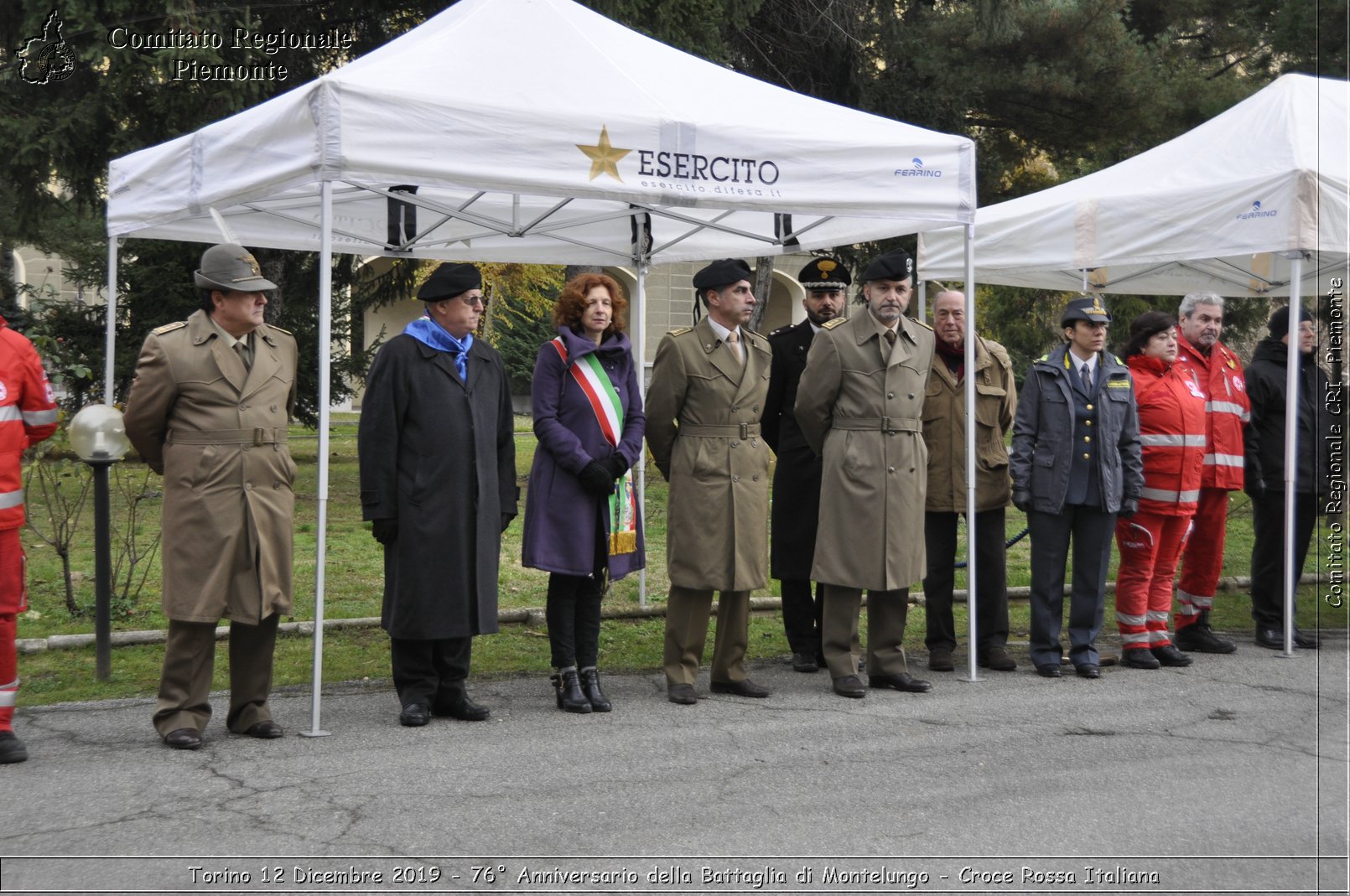 Torino 12 Dicembre 2019 - 76 Anniversario della Battaglia di Montelungo - Croce Rossa Italiana