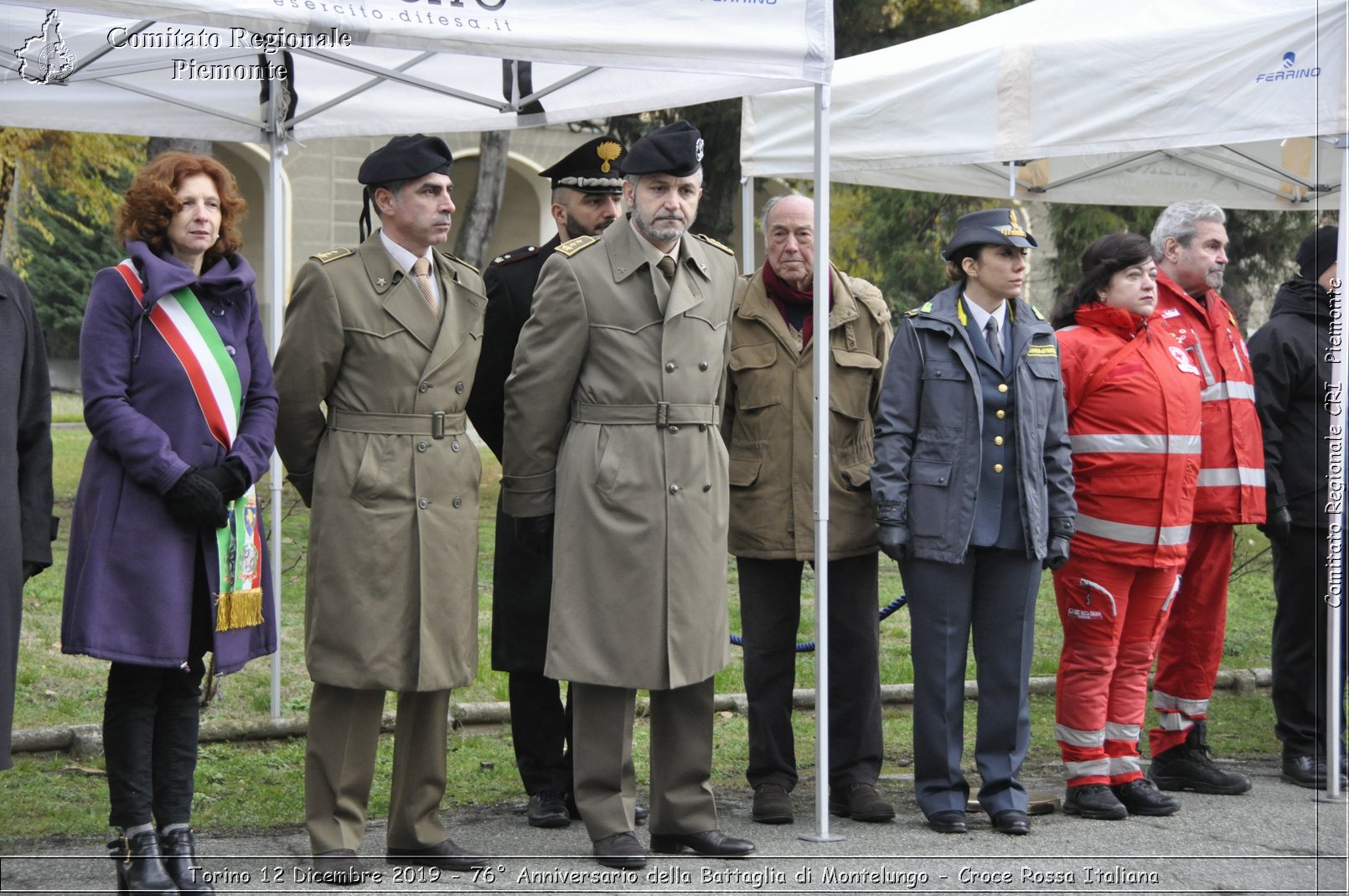 Torino 12 Dicembre 2019 - 76 Anniversario della Battaglia di Montelungo - Croce Rossa Italiana