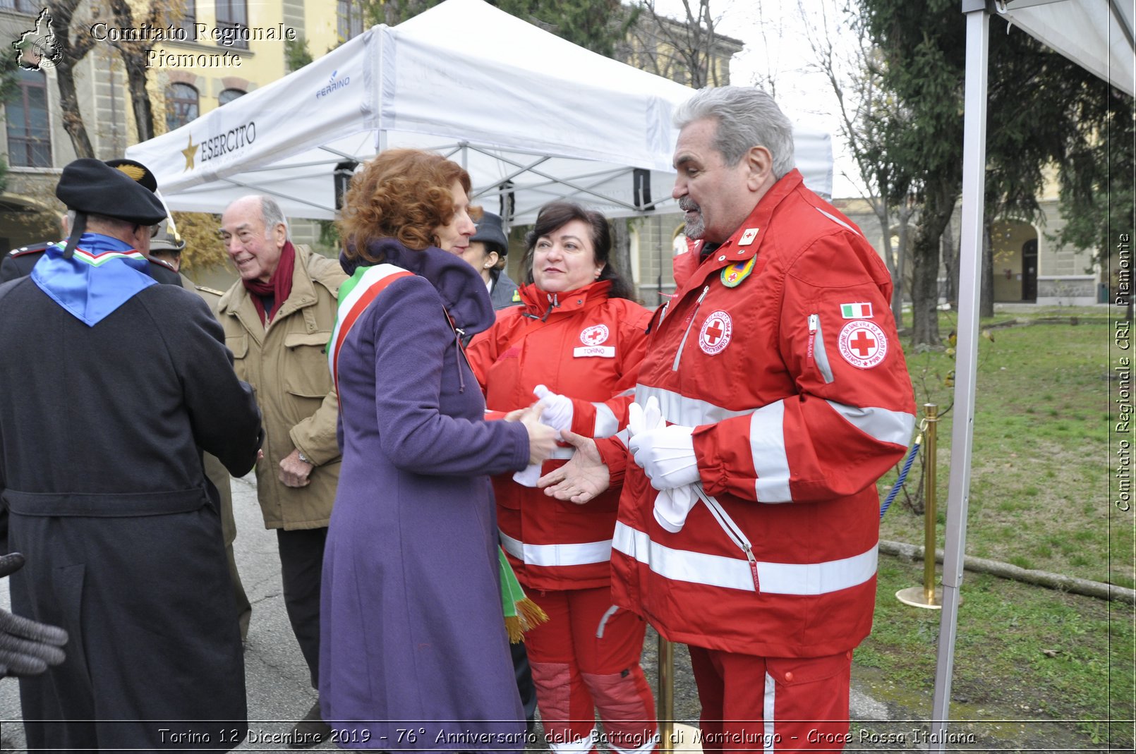 Torino 12 Dicembre 2019 - 76 Anniversario della Battaglia di Montelungo - Croce Rossa Italiana