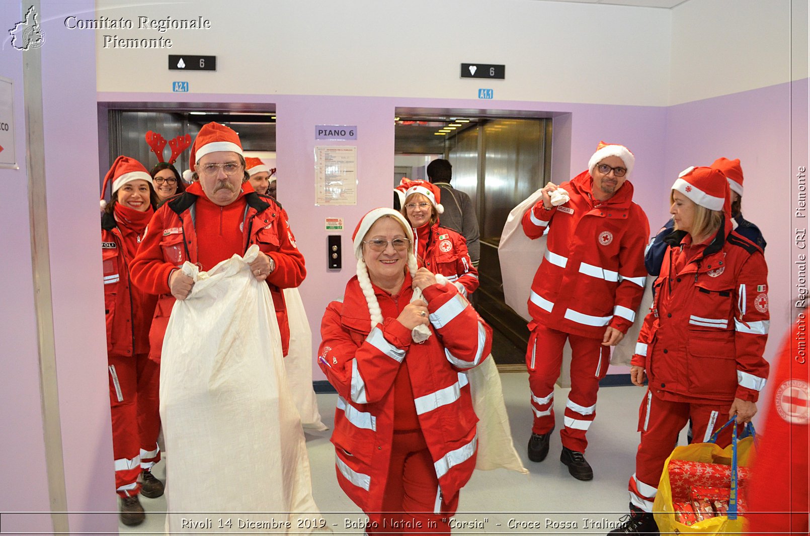 Rivoli 14 Dicembre 2019 - Babbo Natale in "Corsia" - Croce Rossa Italiana