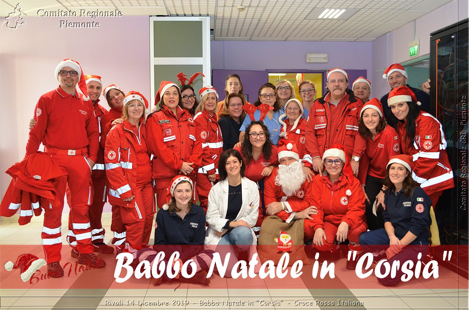 Rivoli 14 Dicembre 2019 - Babbo Natale in "Corsia" - Croce Rossa Italiana