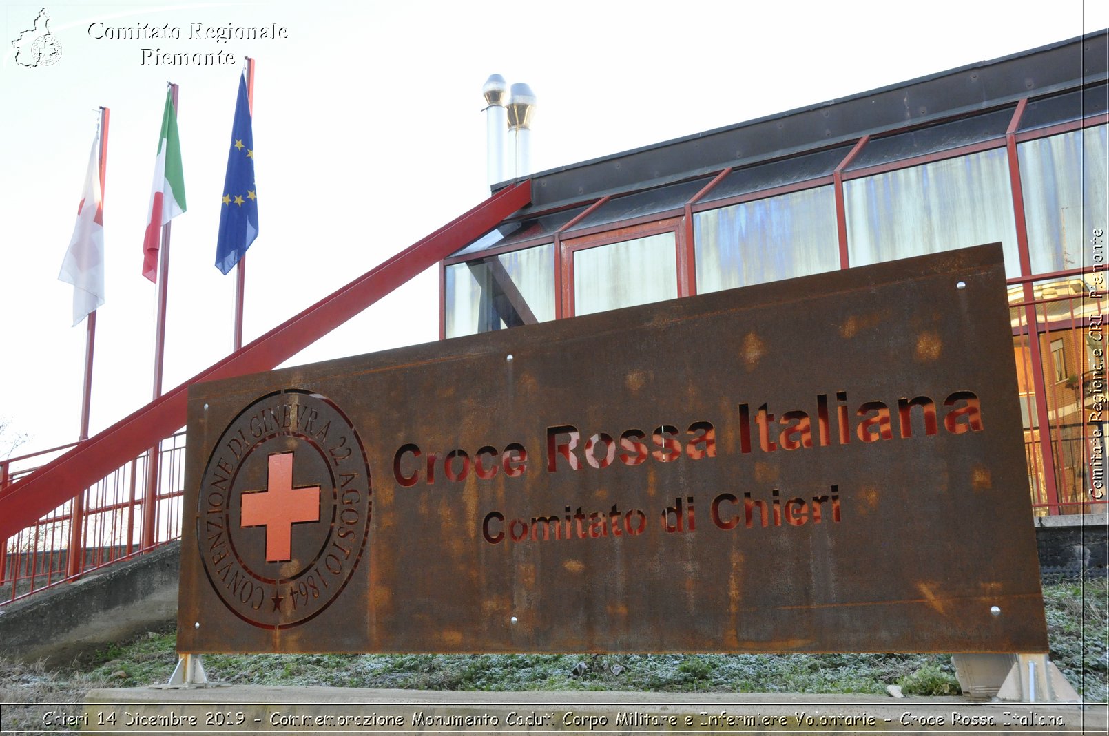 Chieri 14 Dicembre 2019 - Commemorazione Monumento Caduti Corpo Militare e Infermiere Volontarie - Croce Rossa Italiana