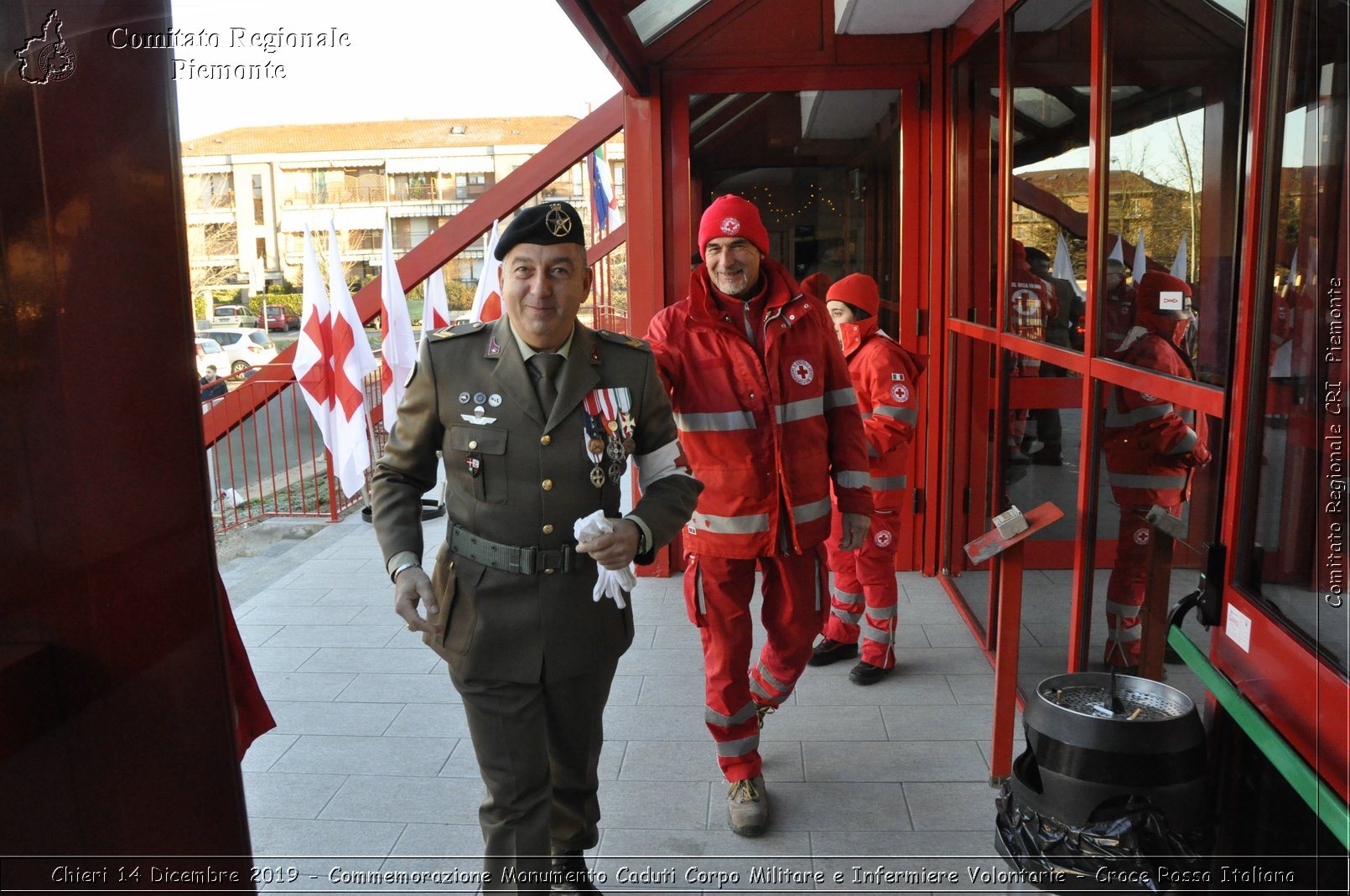 Chieri 14 Dicembre 2019 - Commemorazione Monumento Caduti Corpo Militare e Infermiere Volontarie - Croce Rossa Italiana