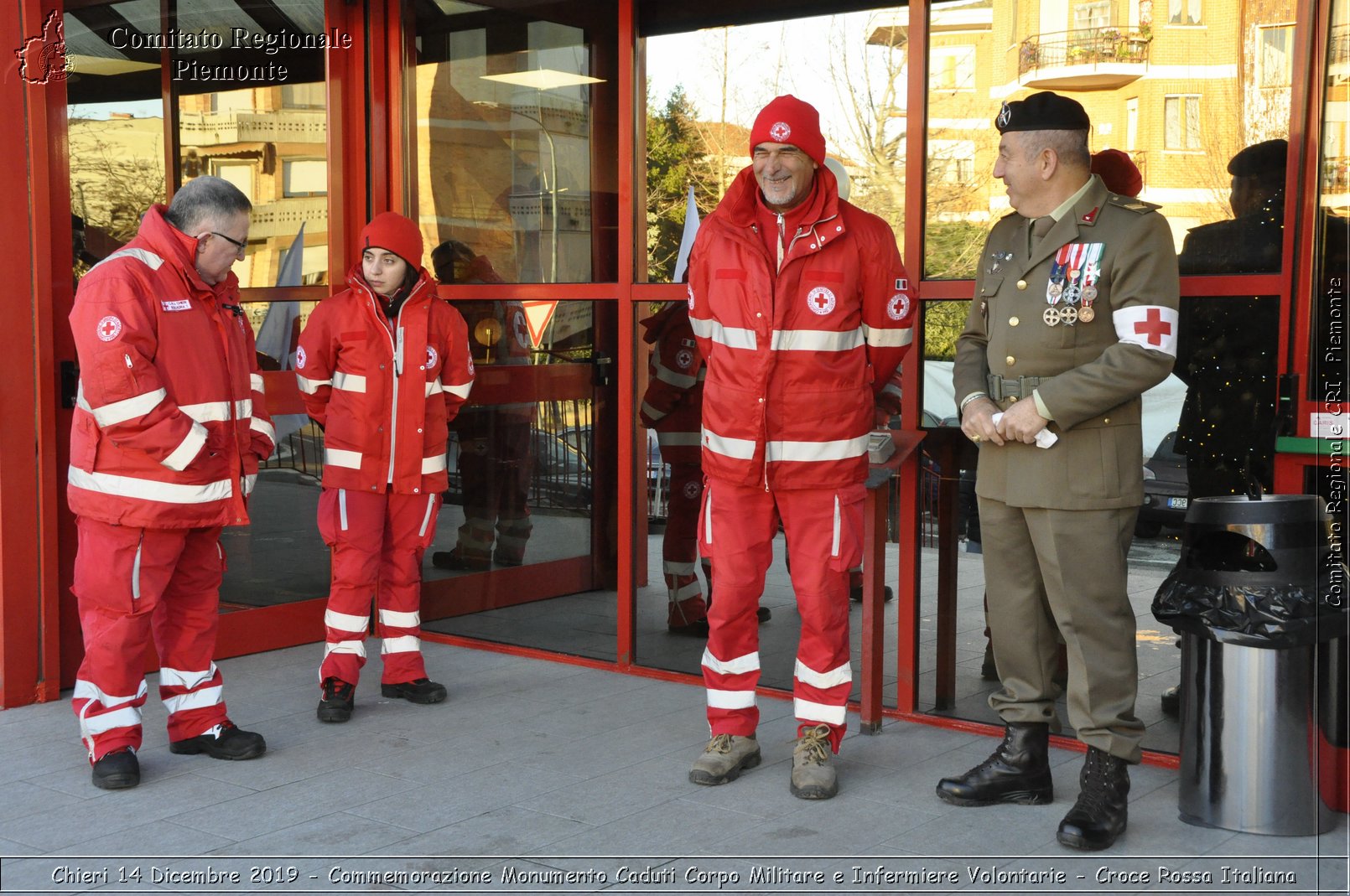 Chieri 14 Dicembre 2019 - Commemorazione Monumento Caduti Corpo Militare e Infermiere Volontarie - Croce Rossa Italiana