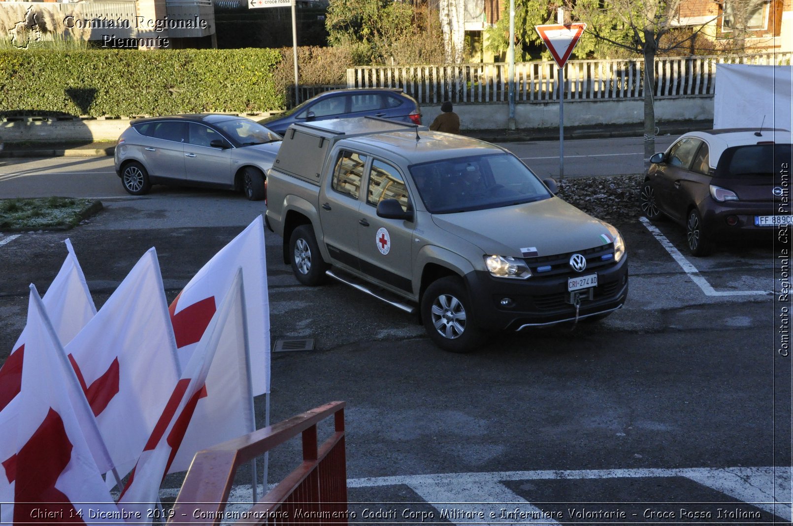 Chieri 14 Dicembre 2019 - Commemorazione Monumento Caduti Corpo Militare e Infermiere Volontarie - Croce Rossa Italiana