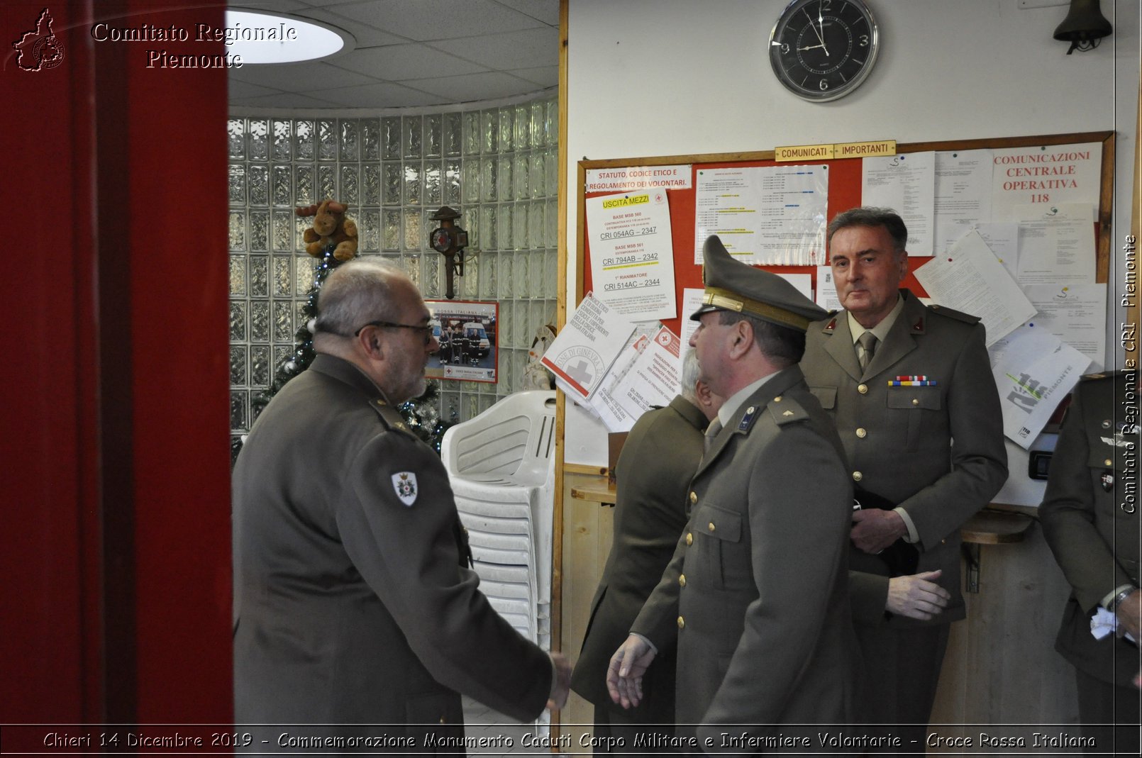 Chieri 14 Dicembre 2019 - Commemorazione Monumento Caduti Corpo Militare e Infermiere Volontarie - Croce Rossa Italiana