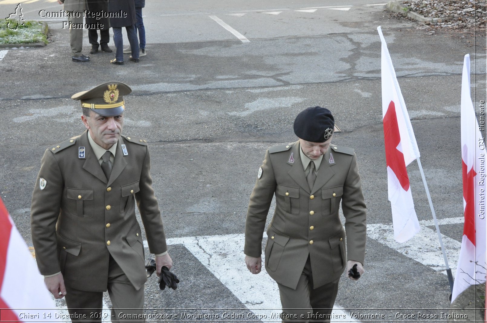 Chieri 14 Dicembre 2019 - Commemorazione Monumento Caduti Corpo Militare e Infermiere Volontarie - Croce Rossa Italiana