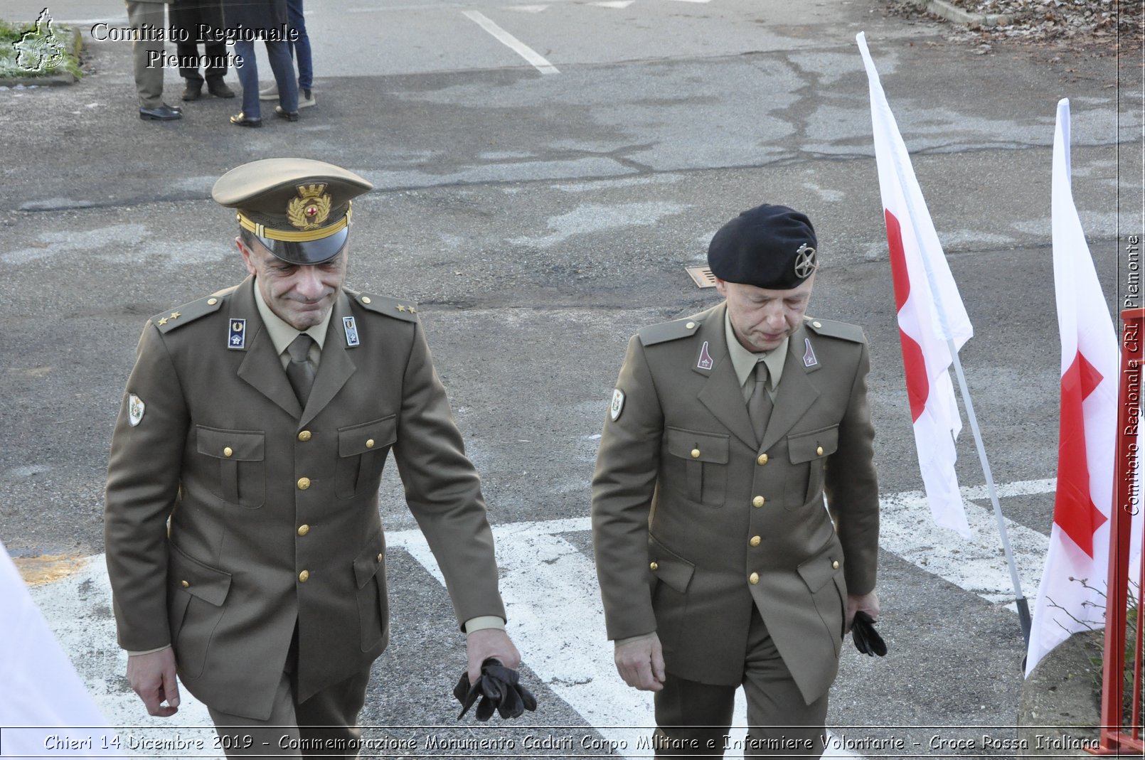 Chieri 14 Dicembre 2019 - Commemorazione Monumento Caduti Corpo Militare e Infermiere Volontarie - Croce Rossa Italiana