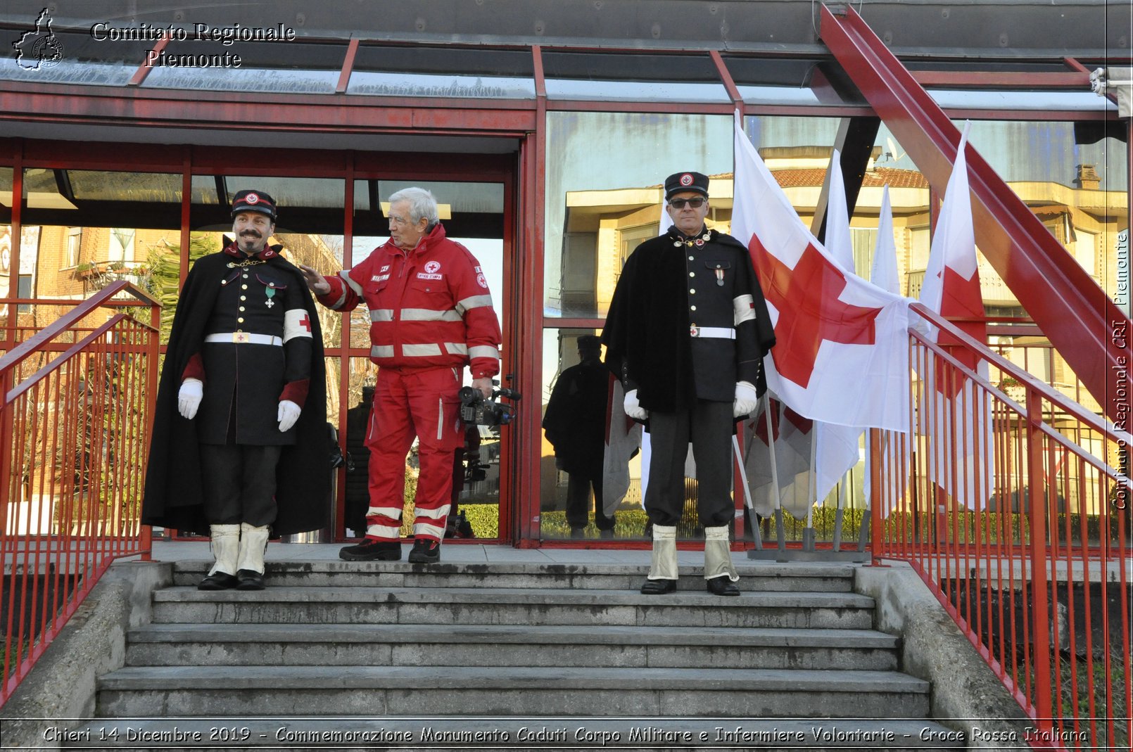 Chieri 14 Dicembre 2019 - Commemorazione Monumento Caduti Corpo Militare e Infermiere Volontarie - Croce Rossa Italiana