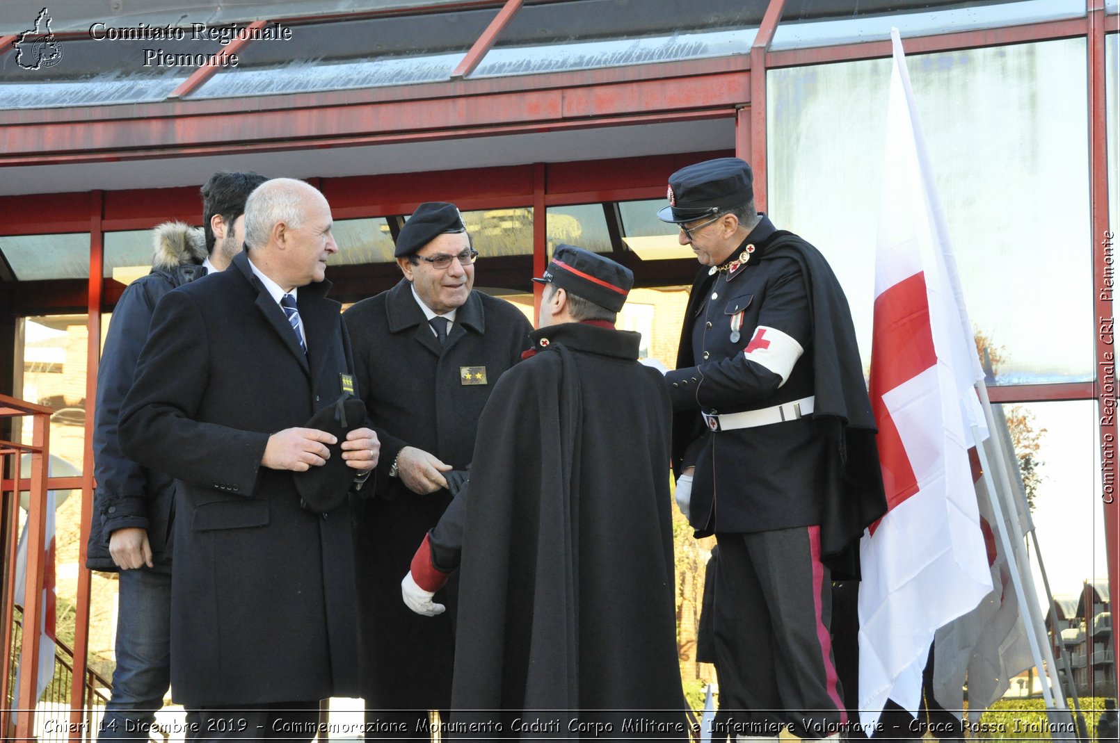 Chieri 14 Dicembre 2019 - Commemorazione Monumento Caduti Corpo Militare e Infermiere Volontarie - Croce Rossa Italiana