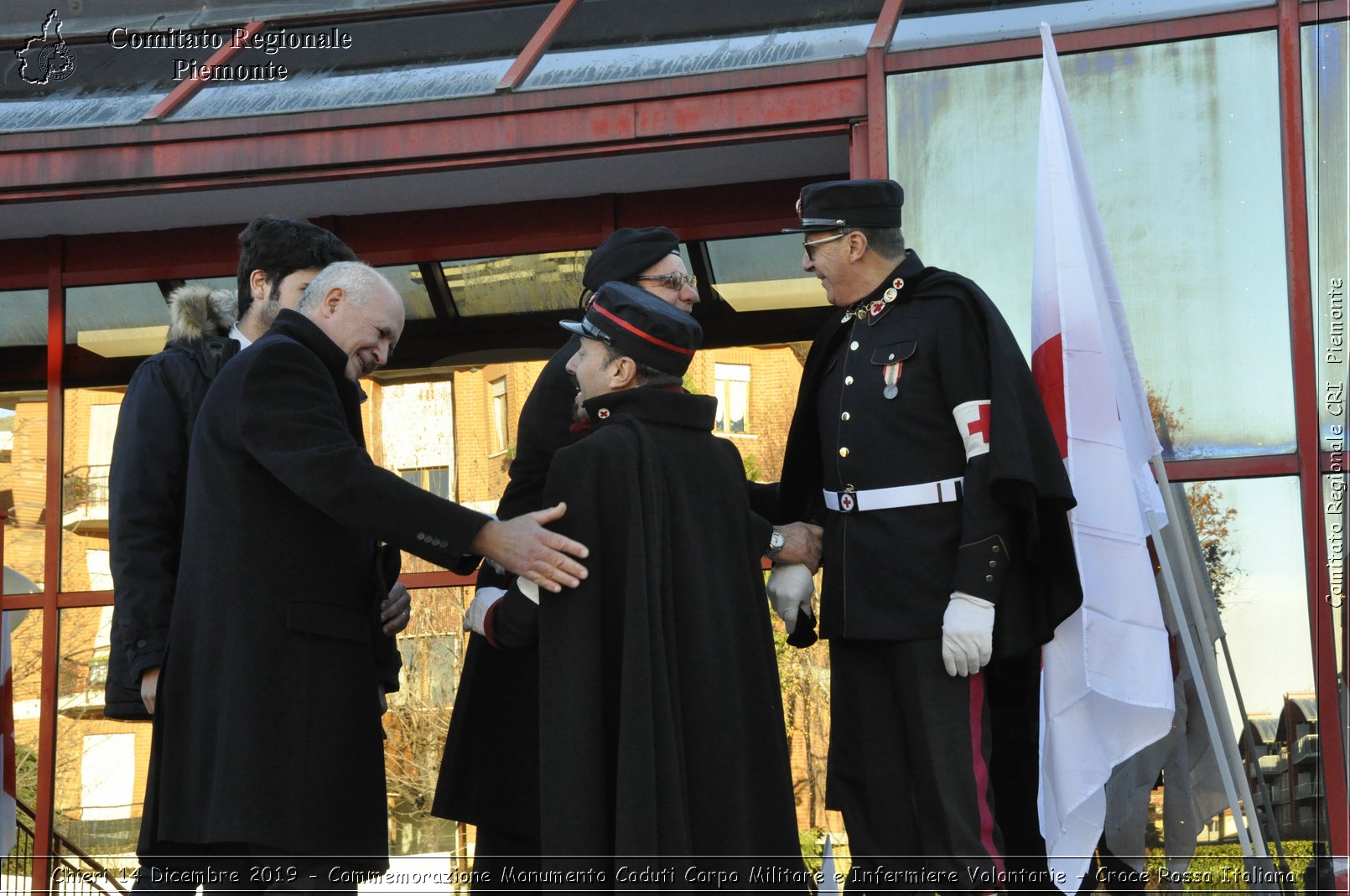 Chieri 14 Dicembre 2019 - Commemorazione Monumento Caduti Corpo Militare e Infermiere Volontarie - Croce Rossa Italiana