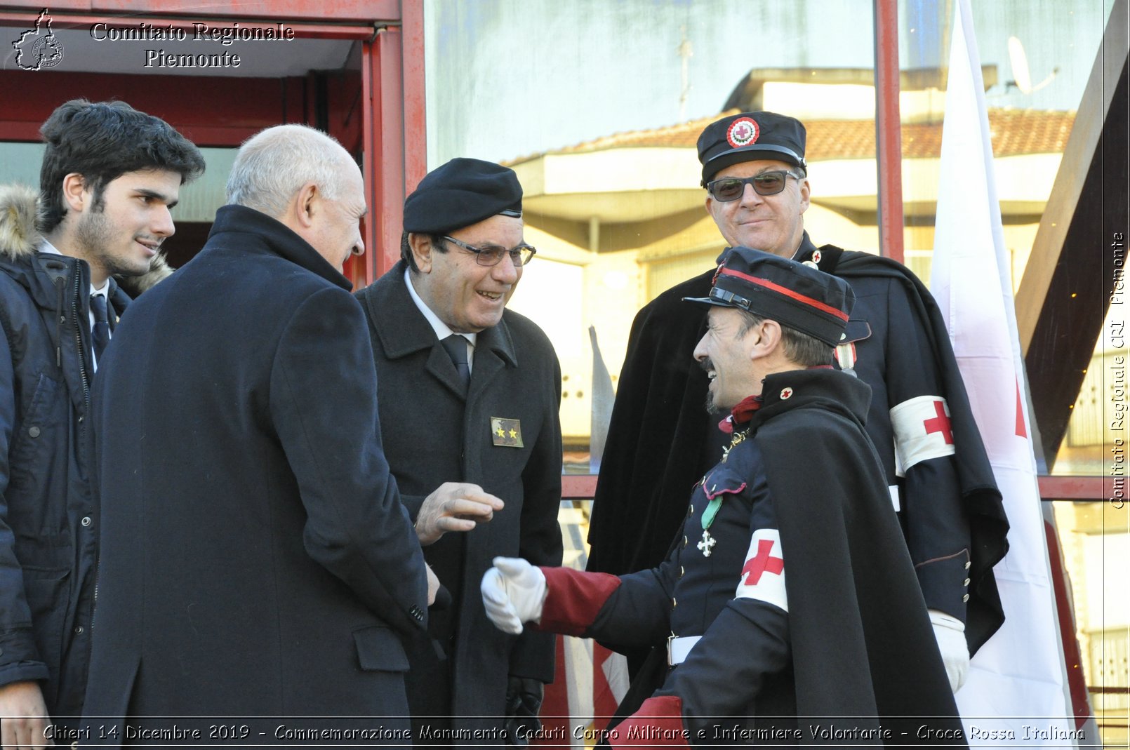 Chieri 14 Dicembre 2019 - Commemorazione Monumento Caduti Corpo Militare e Infermiere Volontarie - Croce Rossa Italiana