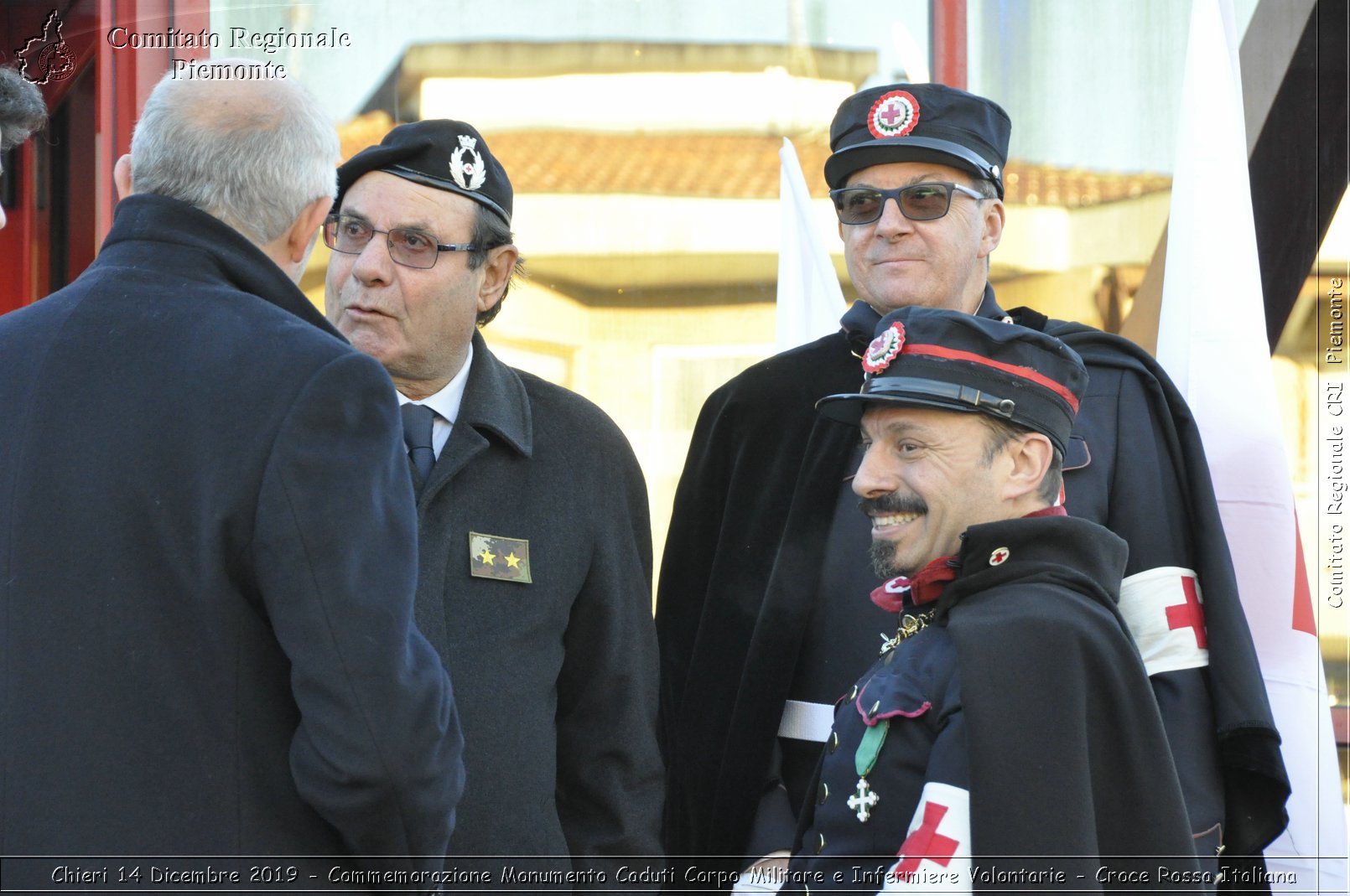 Chieri 14 Dicembre 2019 - Commemorazione Monumento Caduti Corpo Militare e Infermiere Volontarie - Croce Rossa Italiana