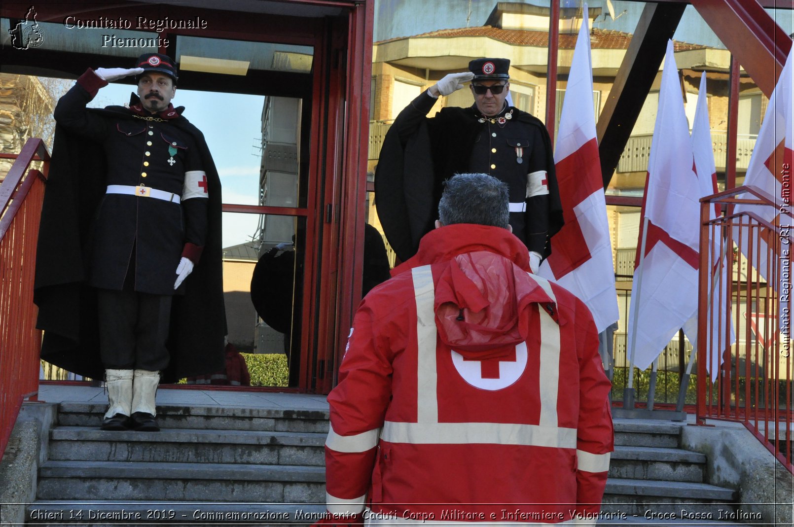 Chieri 14 Dicembre 2019 - Commemorazione Monumento Caduti Corpo Militare e Infermiere Volontarie - Croce Rossa Italiana