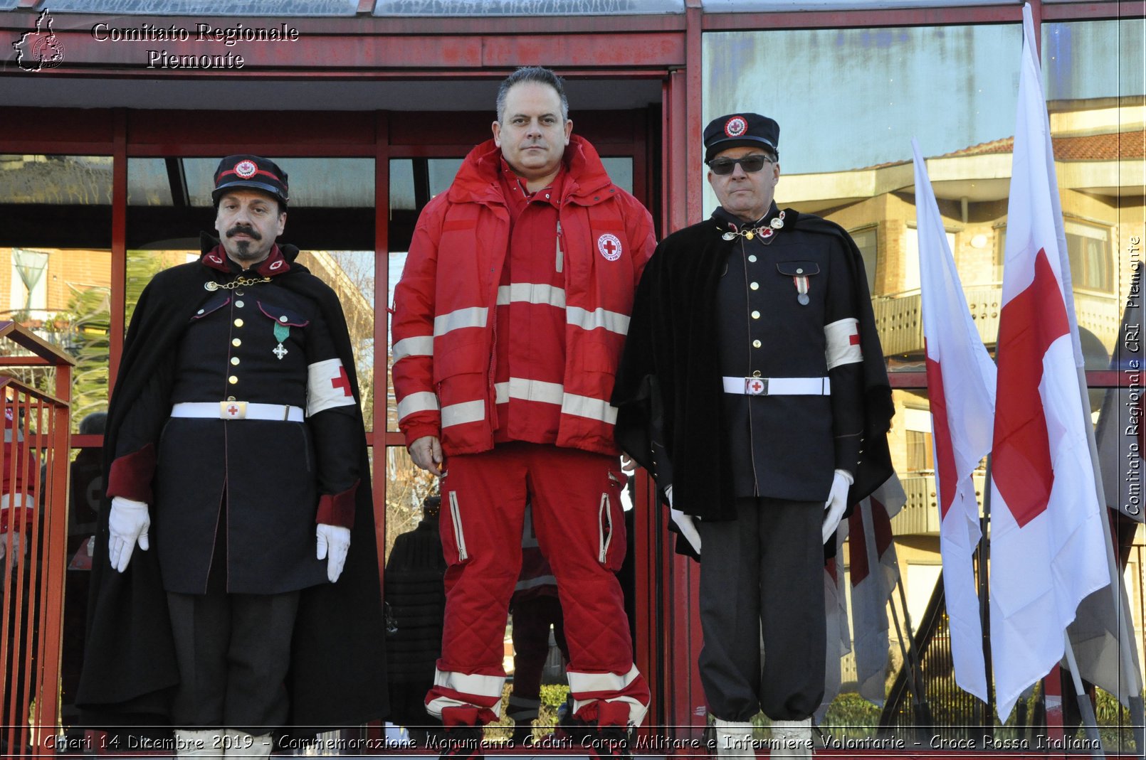 Chieri 14 Dicembre 2019 - Commemorazione Monumento Caduti Corpo Militare e Infermiere Volontarie - Croce Rossa Italiana