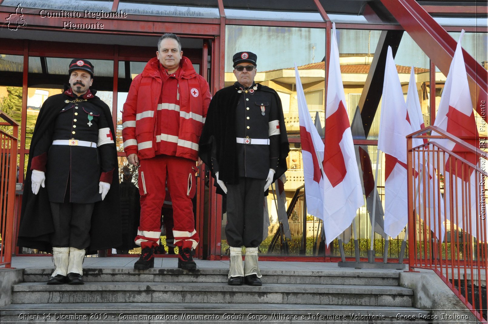 Chieri 14 Dicembre 2019 - Commemorazione Monumento Caduti Corpo Militare e Infermiere Volontarie - Croce Rossa Italiana