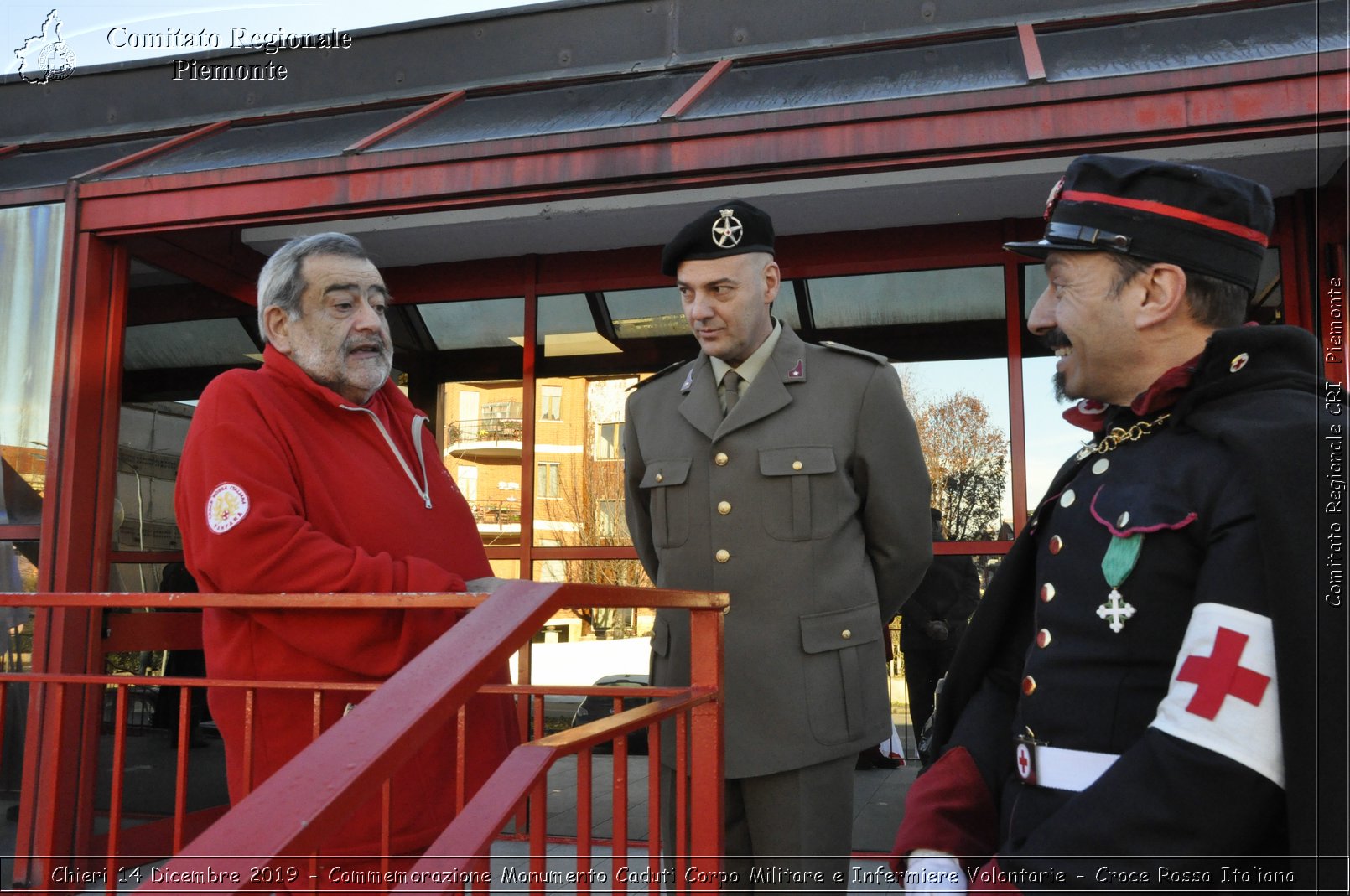 Chieri 14 Dicembre 2019 - Commemorazione Monumento Caduti Corpo Militare e Infermiere Volontarie - Croce Rossa Italiana