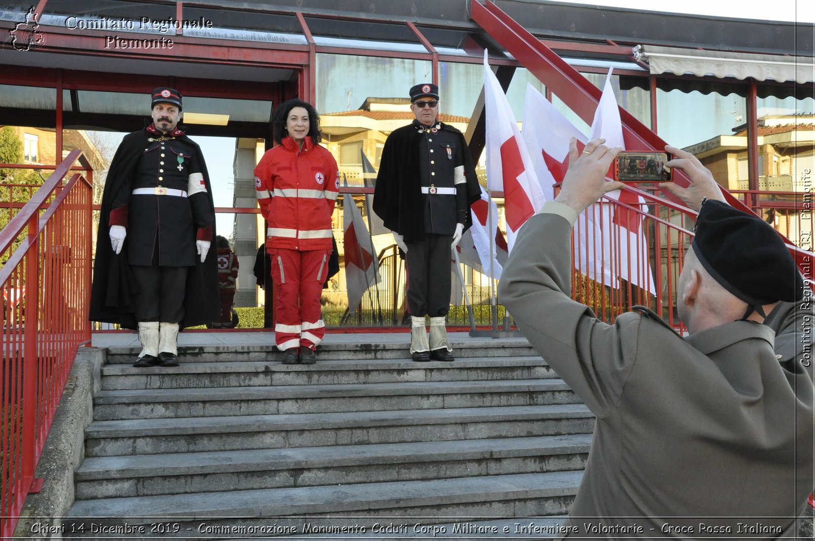 Chieri 14 Dicembre 2019 - Commemorazione Monumento Caduti Corpo Militare e Infermiere Volontarie - Croce Rossa Italiana