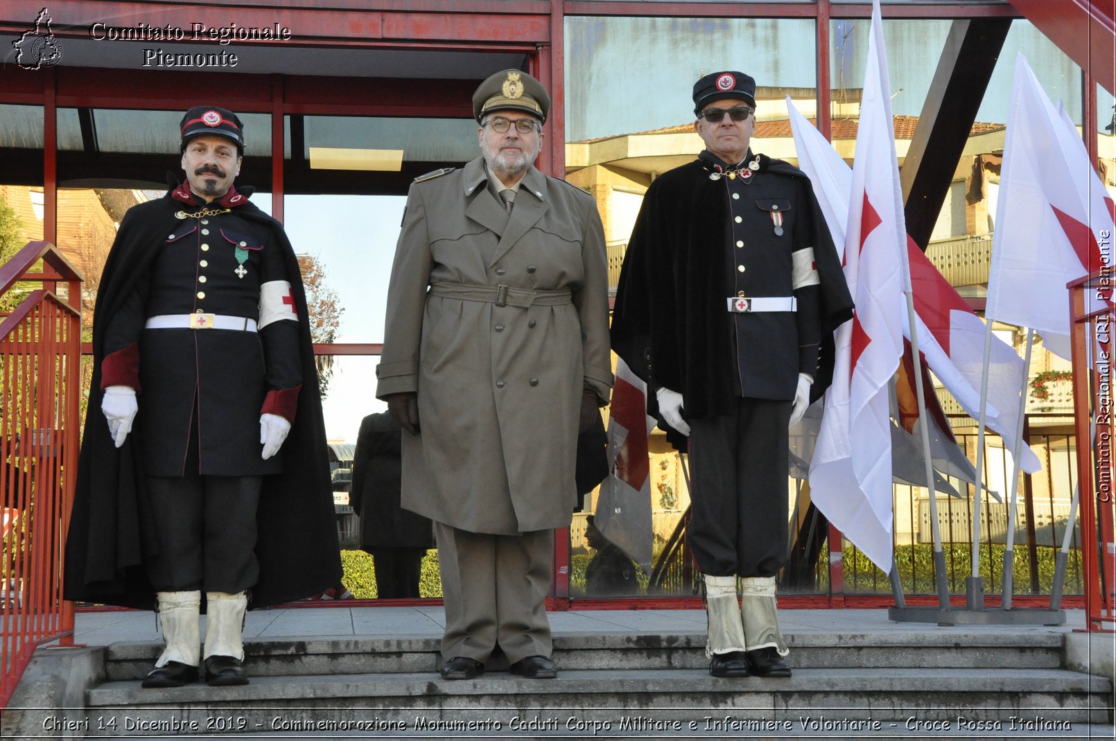 Chieri 14 Dicembre 2019 - Commemorazione Monumento Caduti Corpo Militare e Infermiere Volontarie - Croce Rossa Italiana