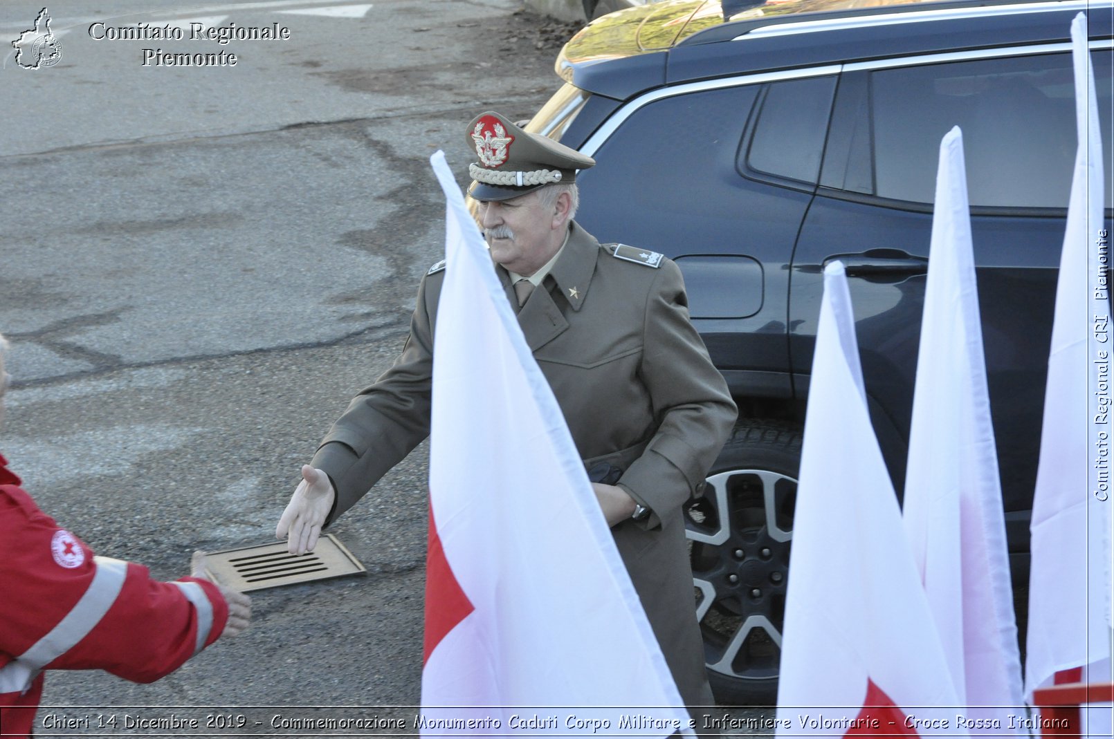 Chieri 14 Dicembre 2019 - Commemorazione Monumento Caduti Corpo Militare e Infermiere Volontarie - Croce Rossa Italiana