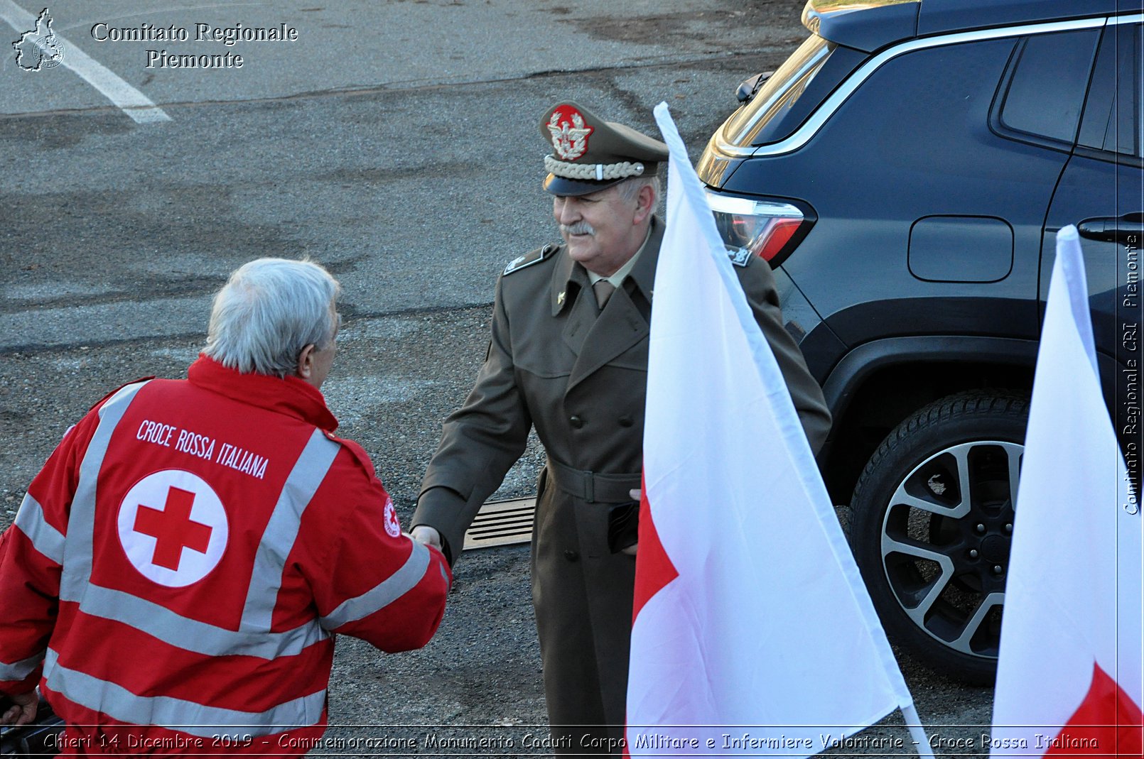 Chieri 14 Dicembre 2019 - Commemorazione Monumento Caduti Corpo Militare e Infermiere Volontarie - Croce Rossa Italiana