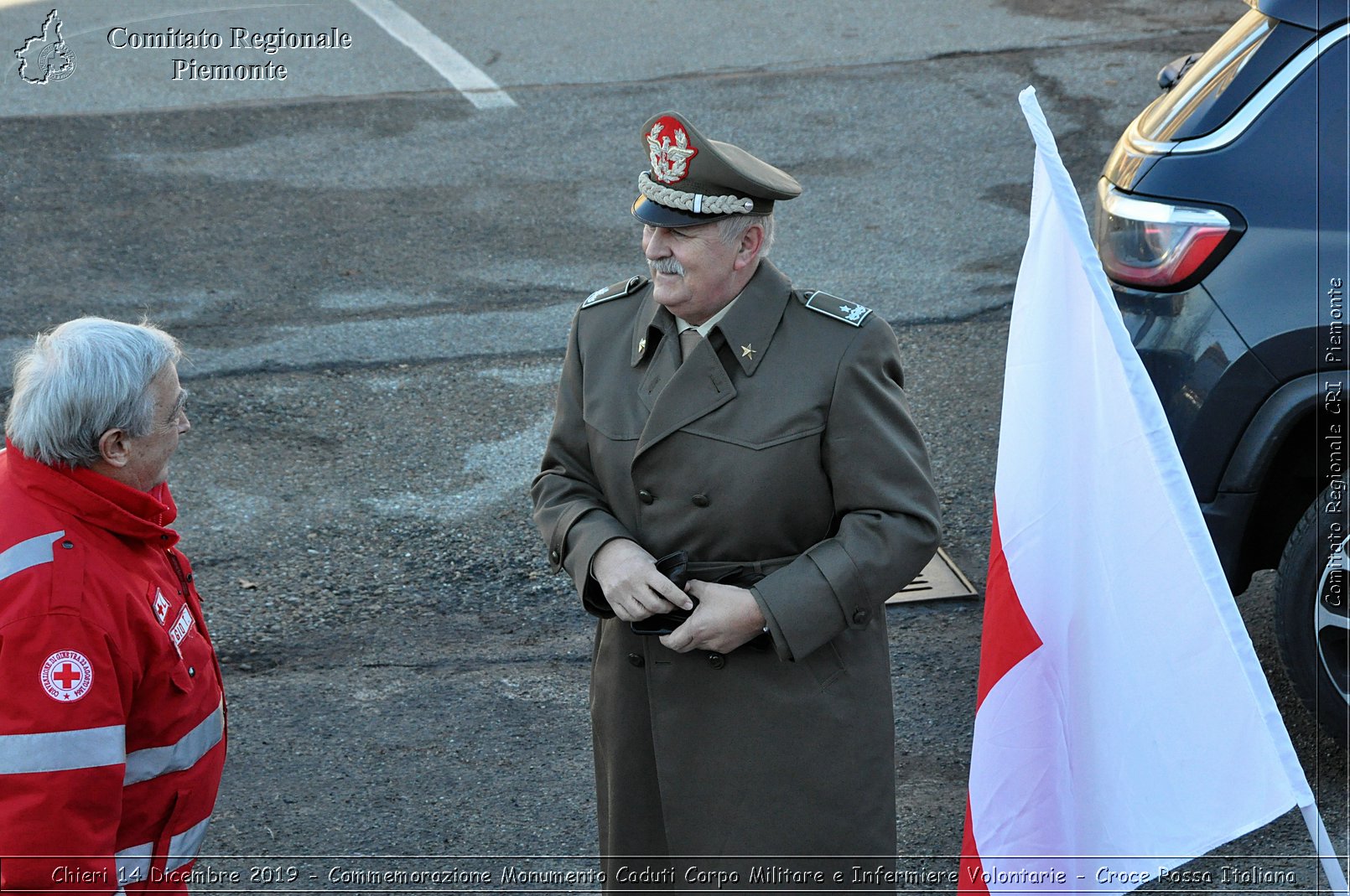 Chieri 14 Dicembre 2019 - Commemorazione Monumento Caduti Corpo Militare e Infermiere Volontarie - Croce Rossa Italiana