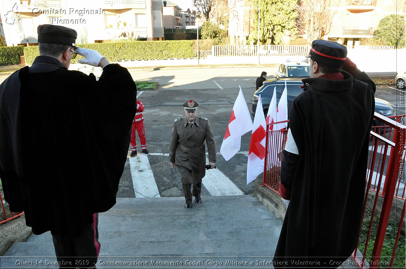 Chieri 14 Dicembre 2019 - Commemorazione Monumento Caduti Corpo Militare e Infermiere Volontarie - Croce Rossa Italiana