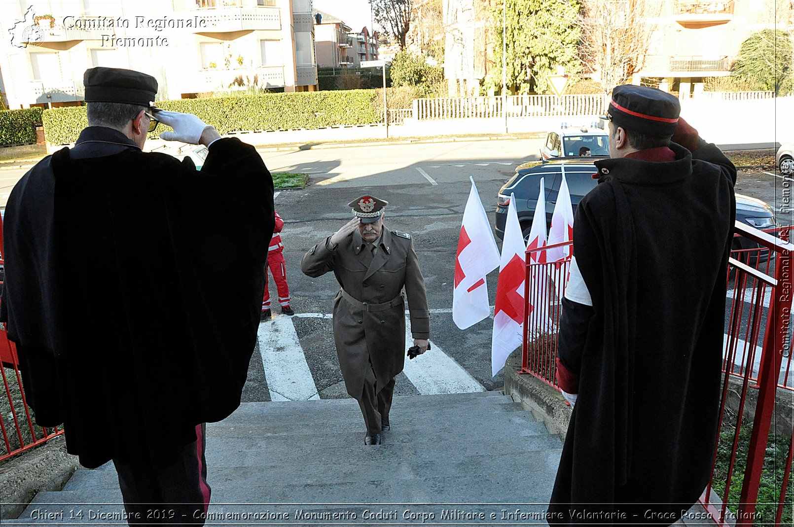 Chieri 14 Dicembre 2019 - Commemorazione Monumento Caduti Corpo Militare e Infermiere Volontarie - Croce Rossa Italiana