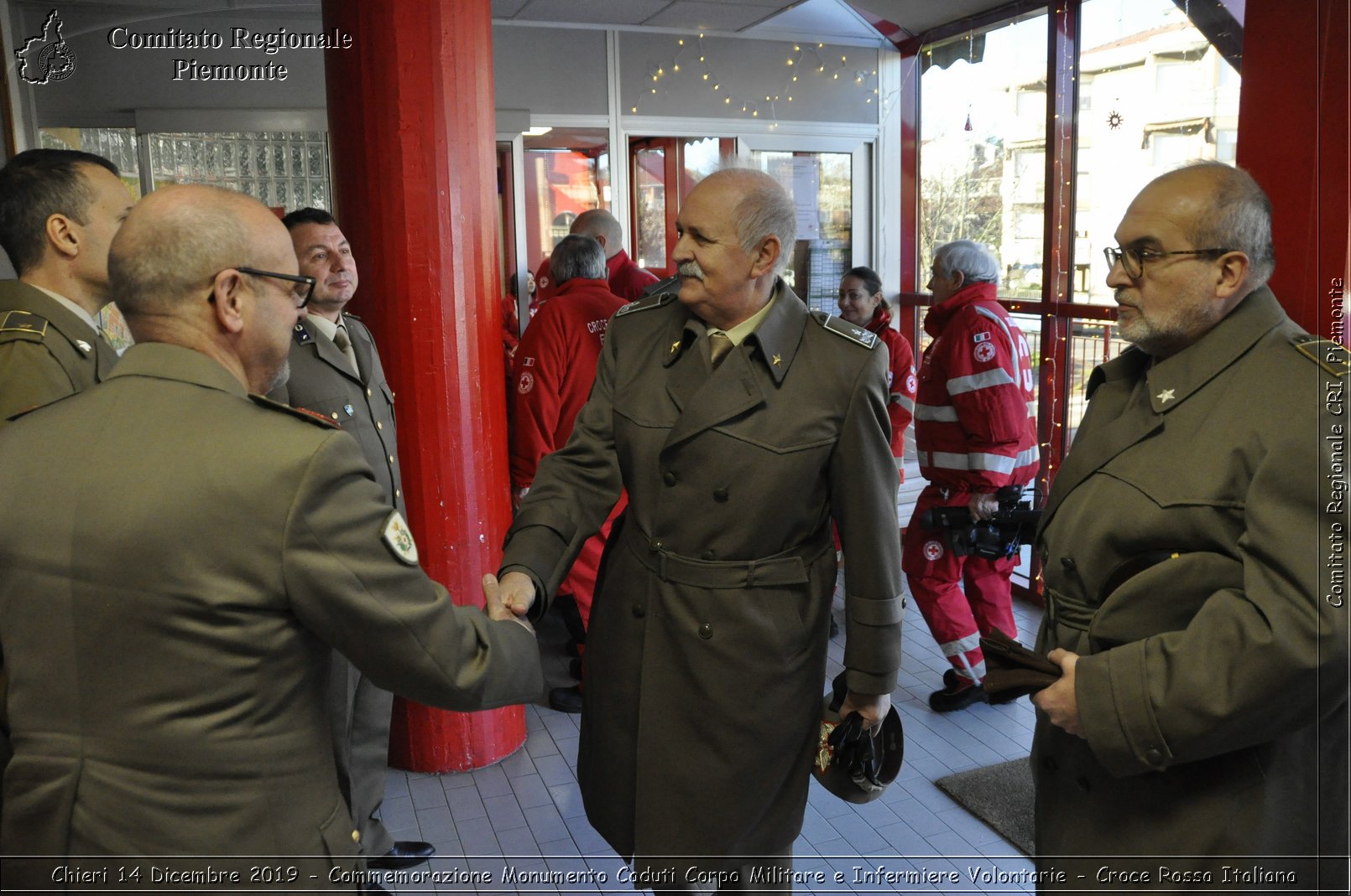 Chieri 14 Dicembre 2019 - Commemorazione Monumento Caduti Corpo Militare e Infermiere Volontarie - Croce Rossa Italiana